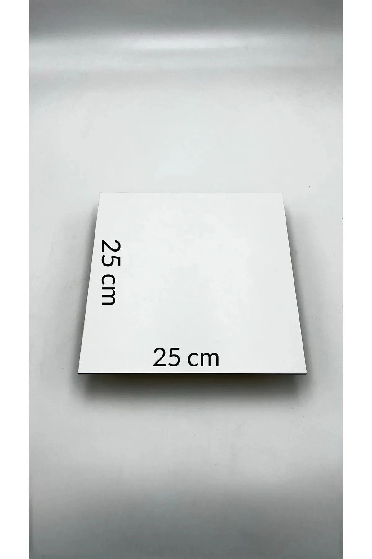 nifiart 10 Adet 25x25 Cm Mdf Beyaz Pasta Altlığı