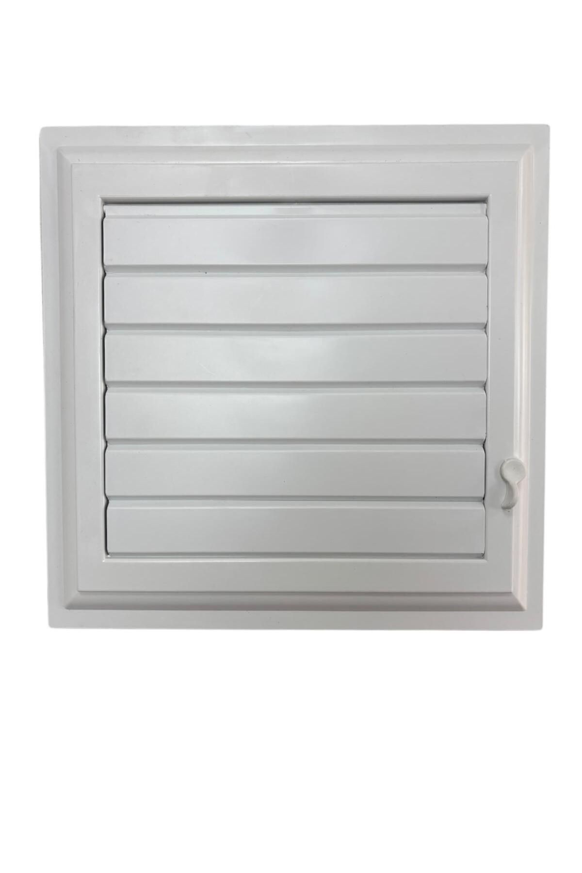 kcs hırdavat Beyaz Plastik Menfez Banyo Wc Havalandırma Menfezi 35x35 Cm Kolay Montaj