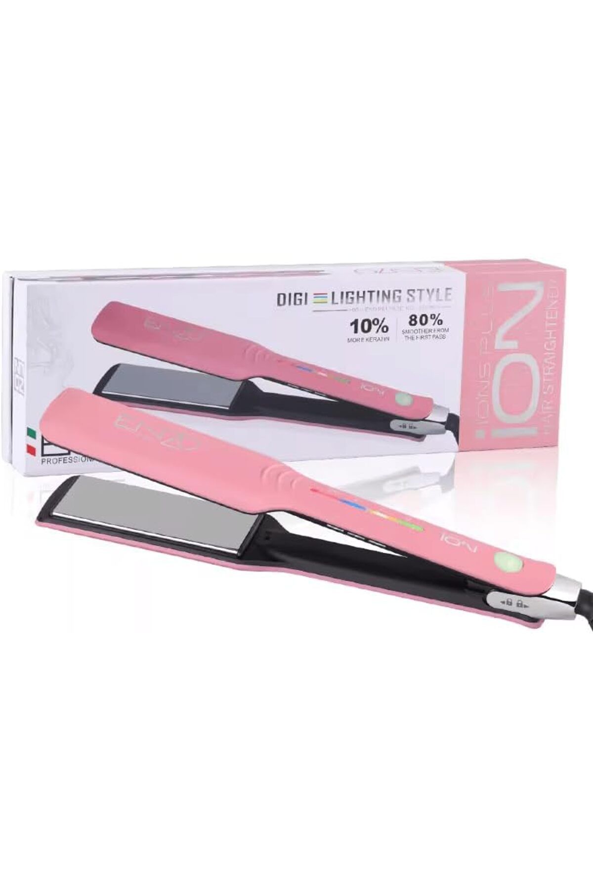 ENZO-EN-3994 Nano Titanium Straightener (Black) - Intl Version 9