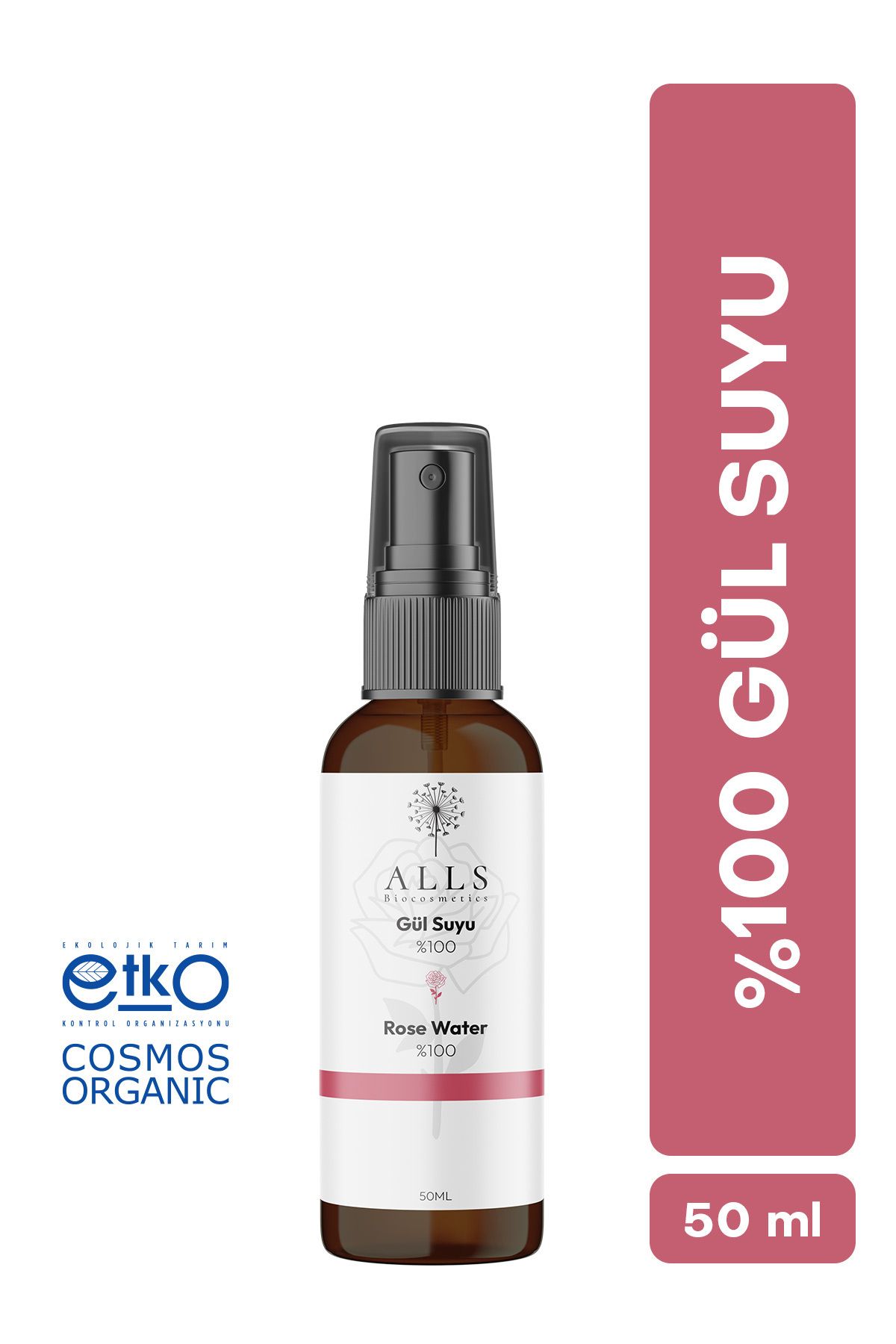 Alls Biocosmetics %100 Gül Suyu 50 ml