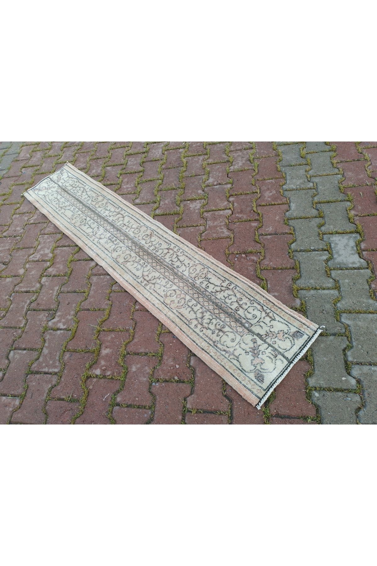 ŞAHMERDANOĞLU Şahmerdanoğlu 40 x 200 Cm El Dokuması Kısa Yolluk Halı, Yayla Evinize Bohem Dekor a730