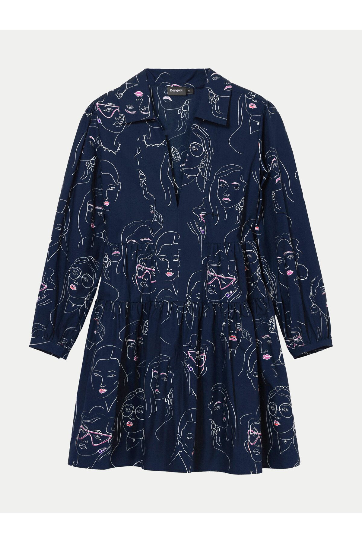 Desigual-Rochie casual pentru femei 24WWVW66 bleumarin 1