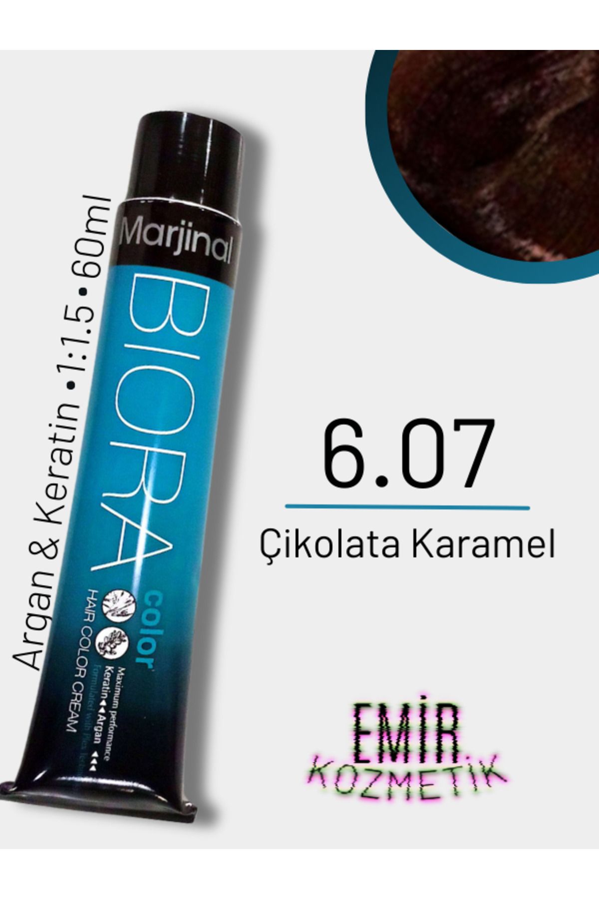 Marjinal Biora Saç Boyası - 6.07 Çikolata Karamel