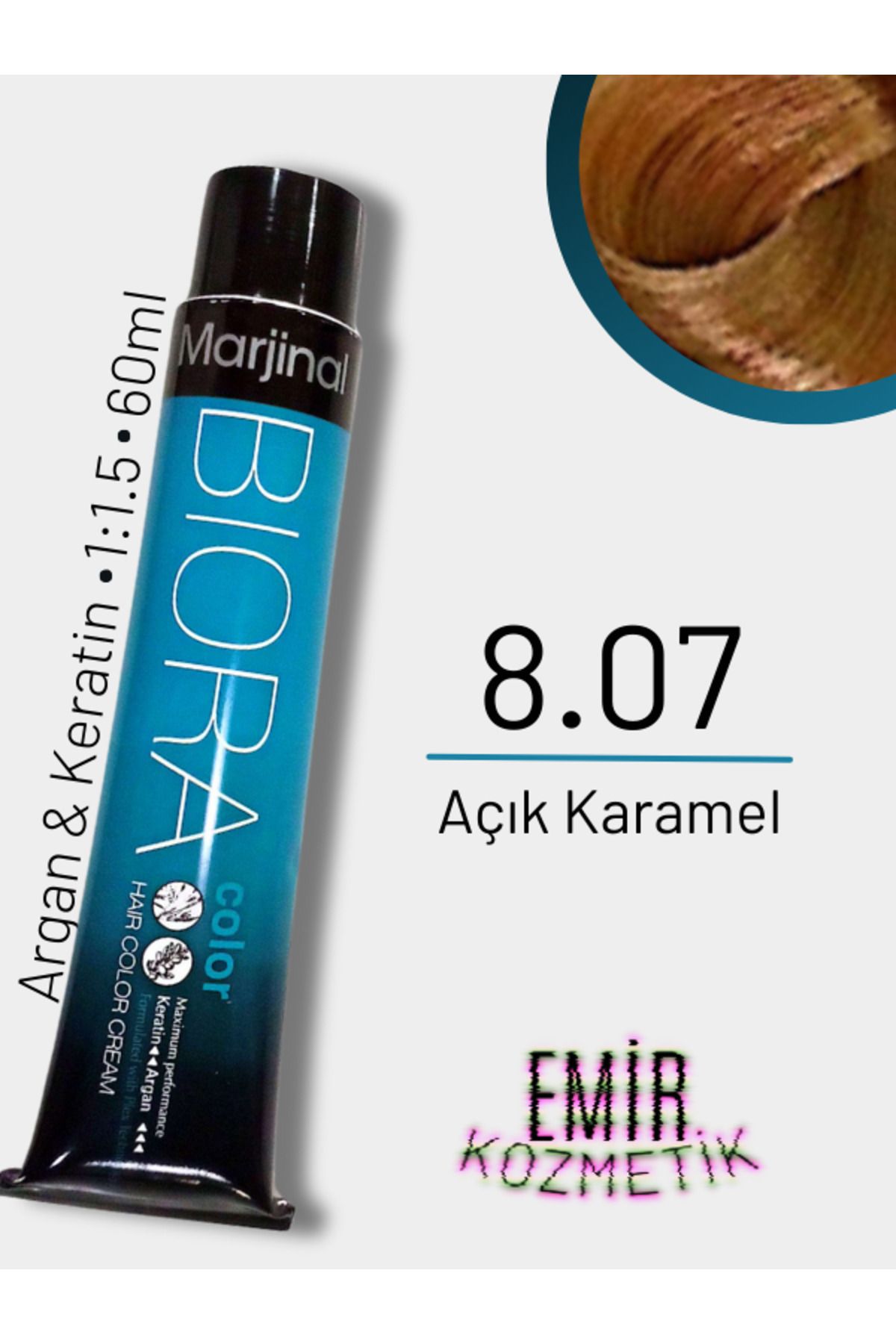 Marjinal Biora Saç Boyası - 8.07 Açık Karamel