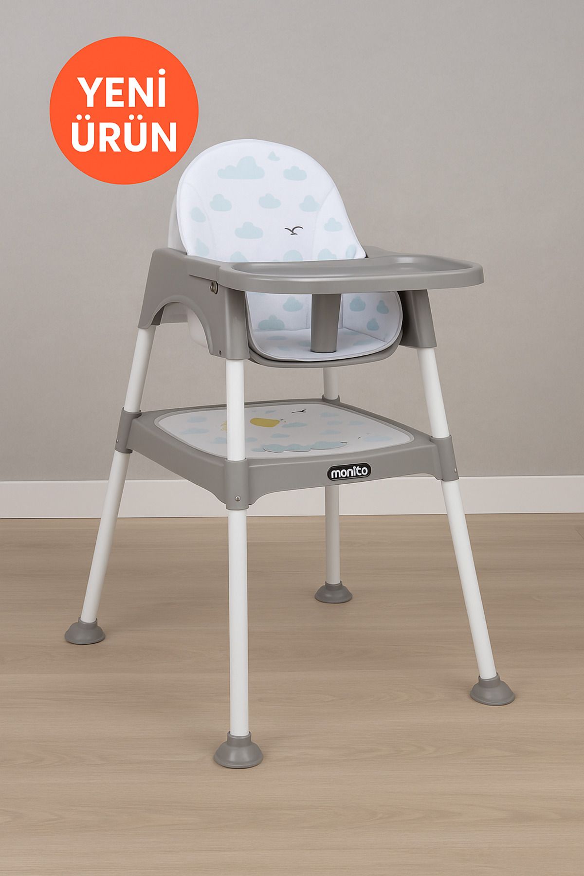 Zuu Baby Bebek Mama Sandalyesi Minderli Çalışma Masalı-YENİ
