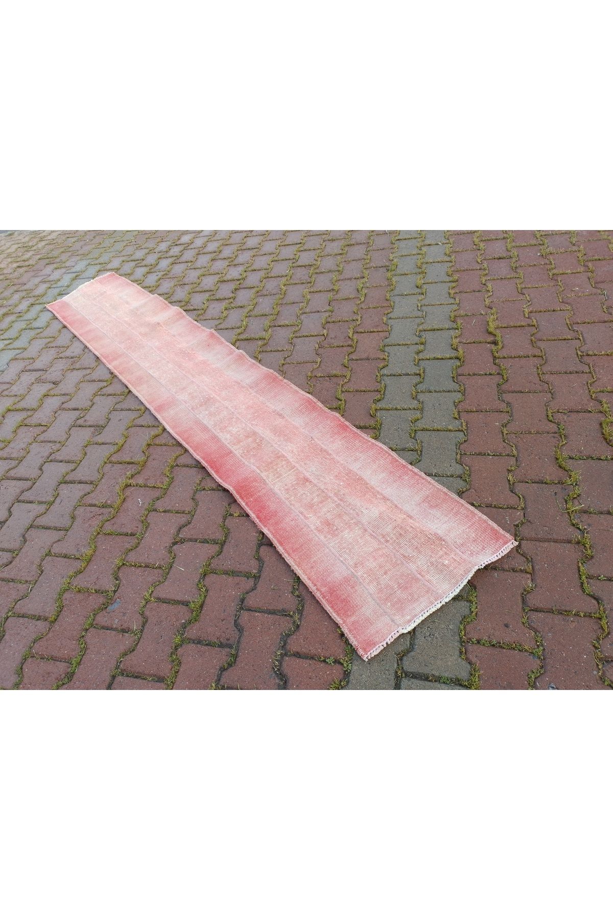 ŞAHMERDANOĞLU Şahmerdanoğlu 50 x 294 Cm El Dokuması Vintec Gül Pembesi Yolluk Halı, Koridora 1409