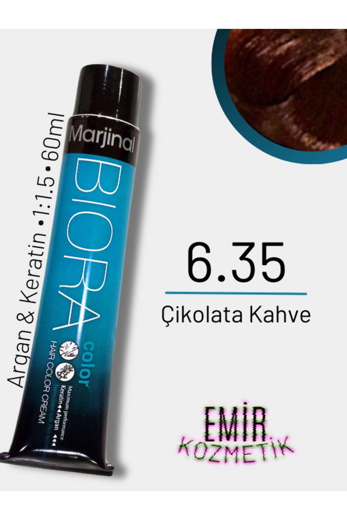 Marjinal Biora Saç Boyası - 6.35 Çikolata Kahve