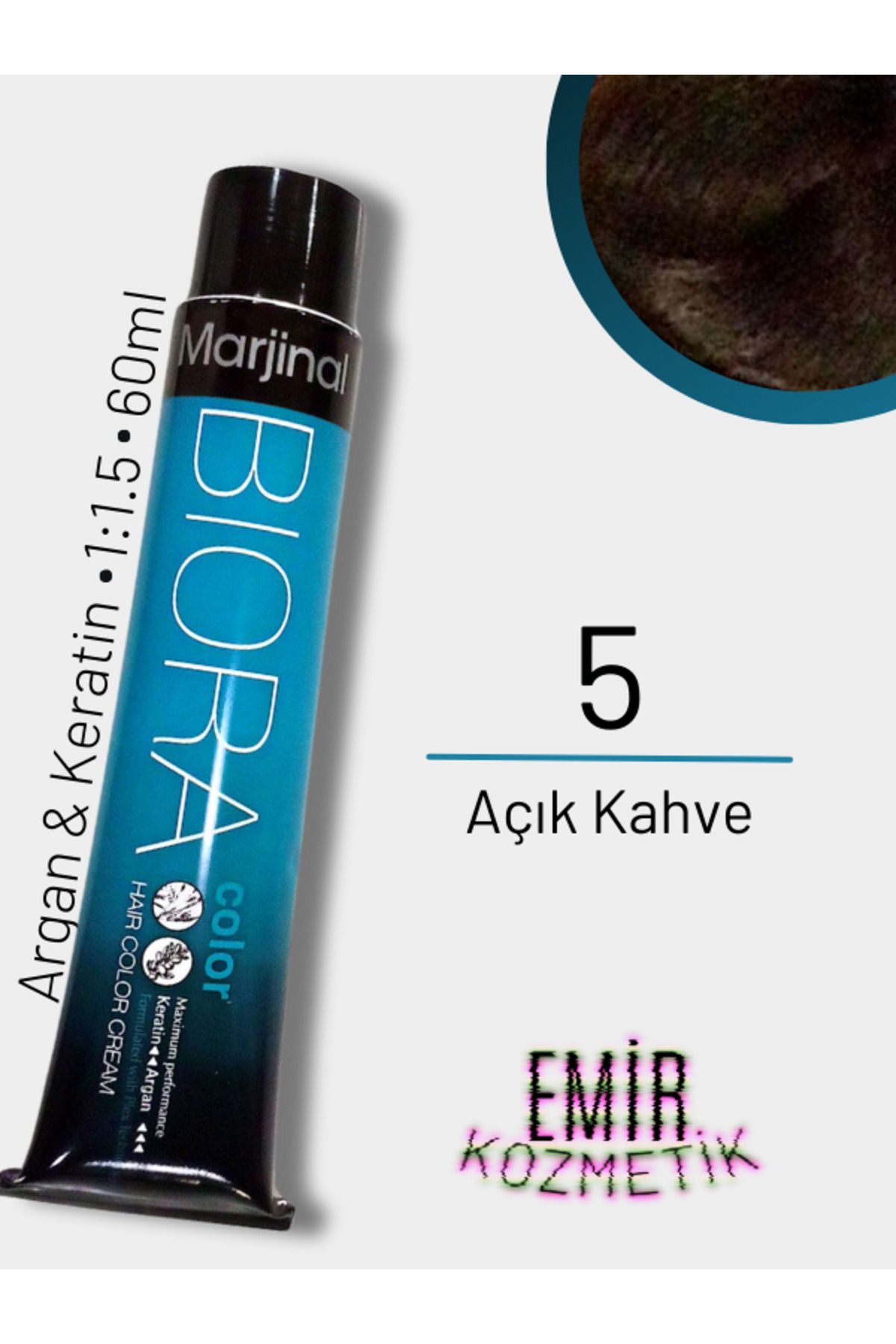 Marjinal Biora Saç Boyası - 5 Açık Kahve