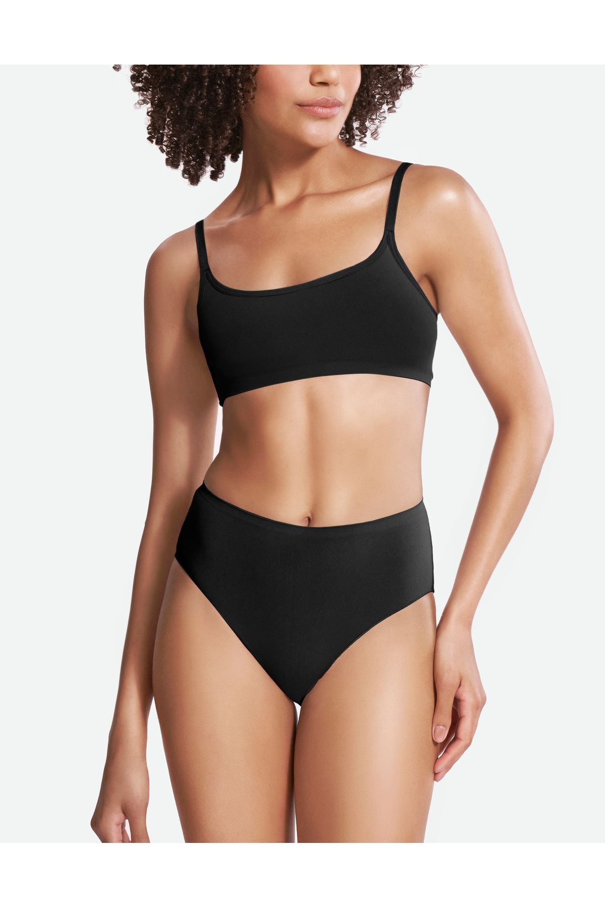 Gfity Everybodyfit High Waist Full Brief - Black Beauty