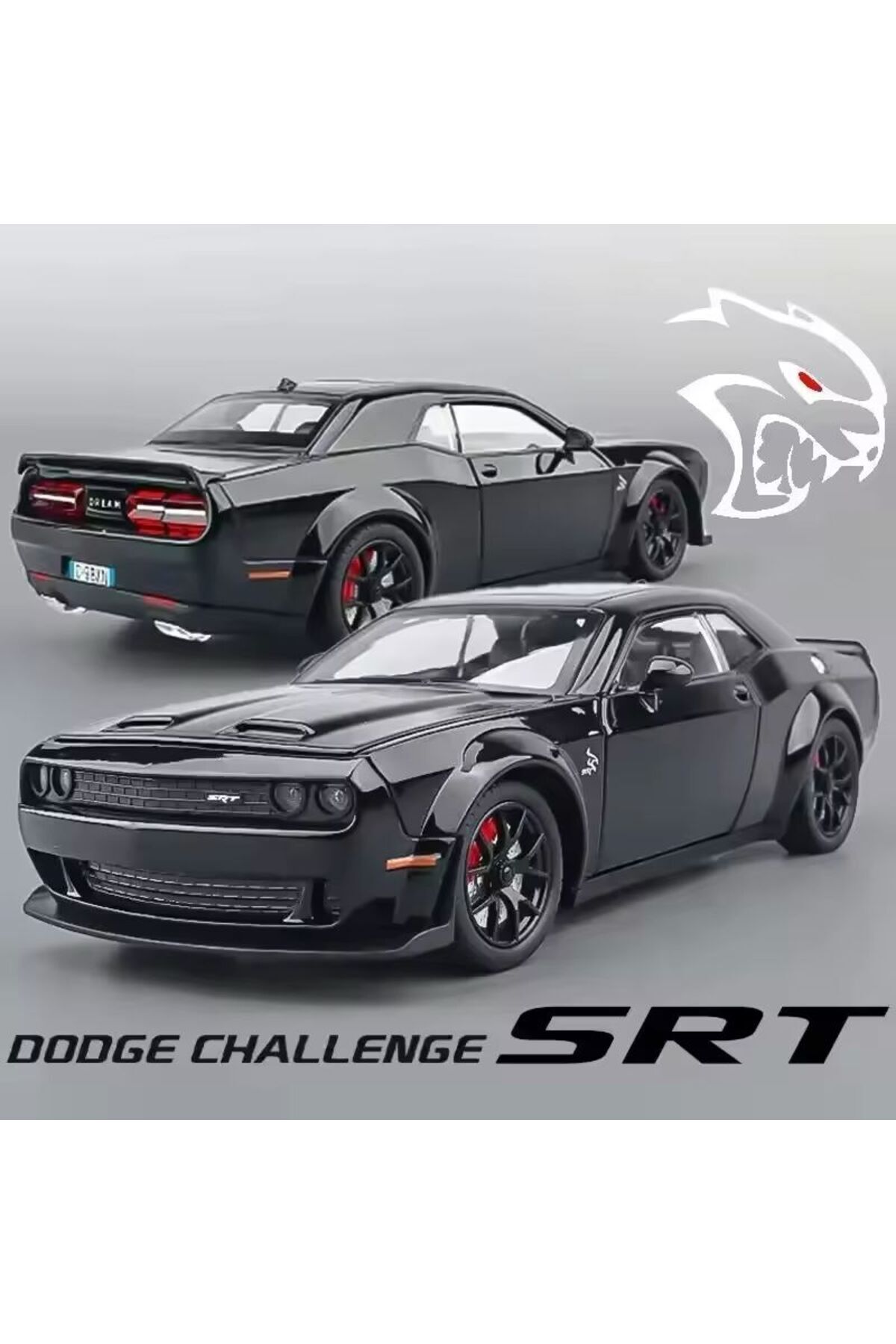 SECTOYS Dodge Challenger 1:24 Diecast Araba Siyah Hızlı Ve Öfkeli