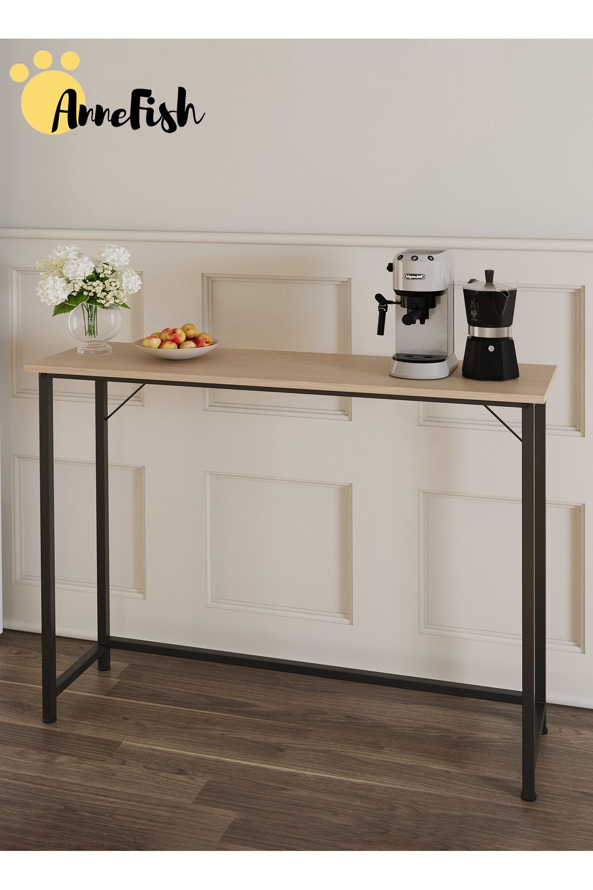 AnneFish-100*30*80cm Console Table Entryway Sofa Table Entrance Table Kitchen Bar Display Table Storage Shelf 4