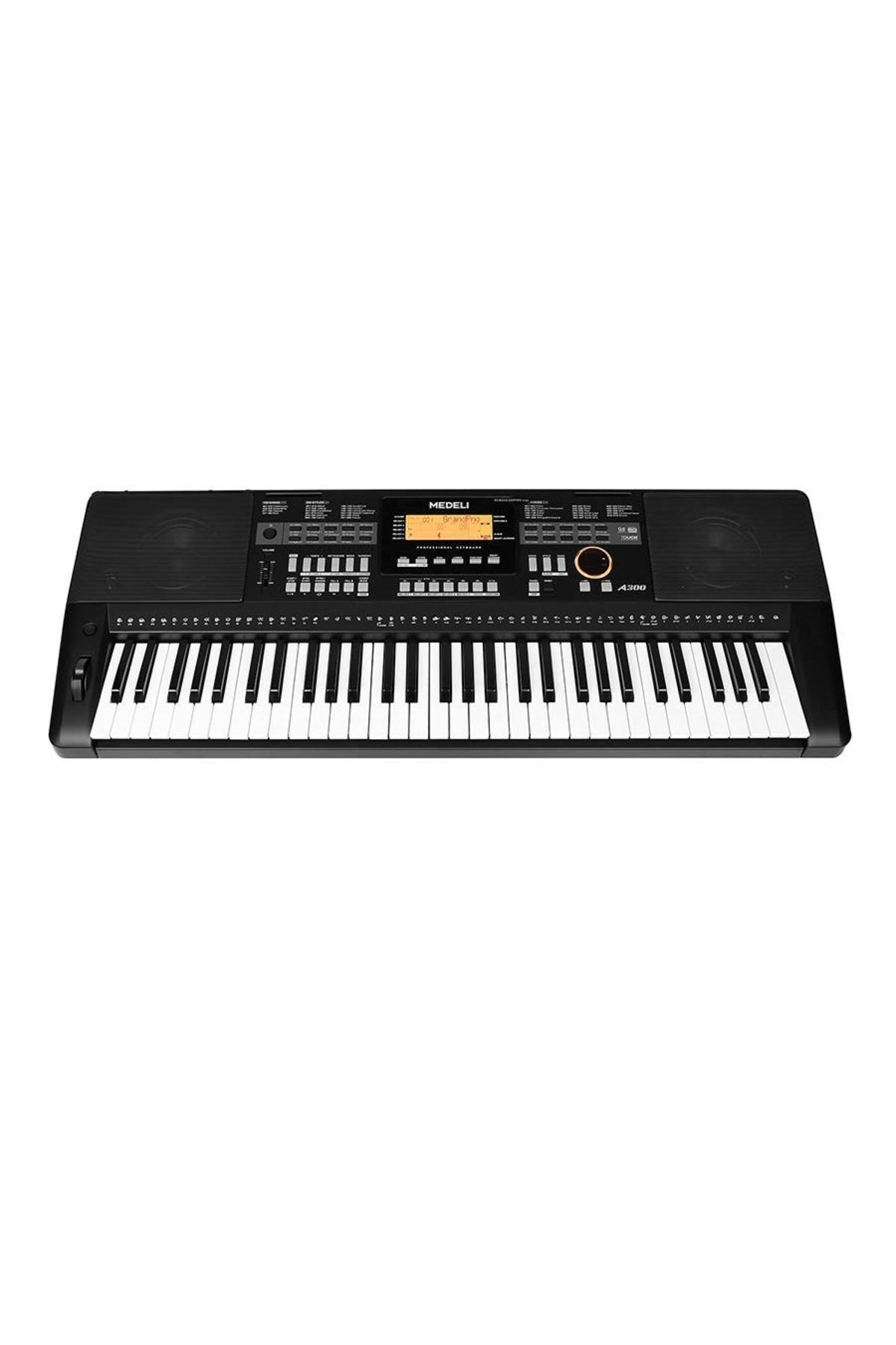MEDELİ-A300 Synthesizer, 61 Dynamic Keys, 618 Sounds, 240 Rhythms, USB-midi, Microphone Input 8