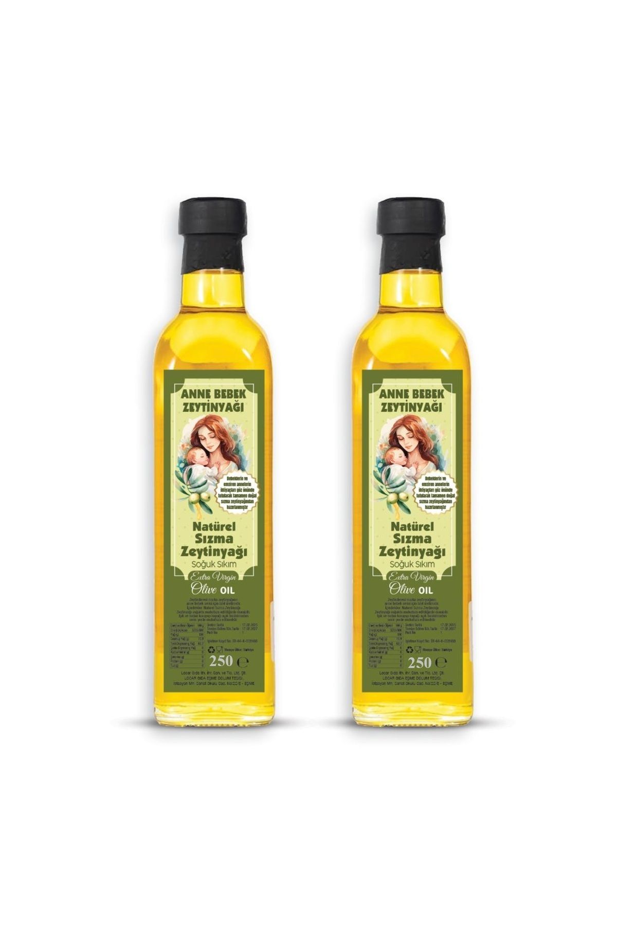 Natural Anne Bebek Serisi Natürel Zeytinyağı 2X250 ML