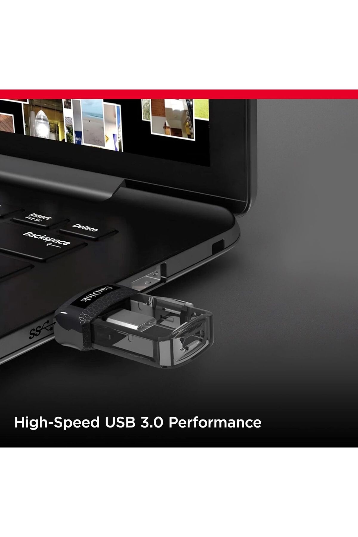 SanDisk-SanDisk Ultra Dual Drive M3.0 32GB – MicroUSB & USB 3.0 OTG Flash Drive for Android & PC - SDDD3-032 4