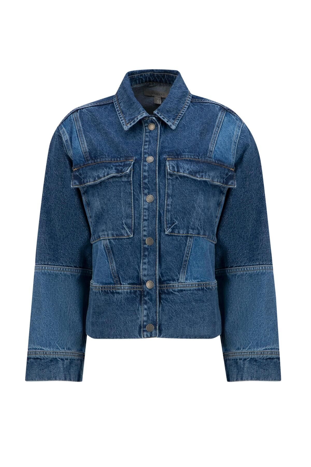 Armine-Patchwork Denim Jacket 25Yd9120 Indigo 6