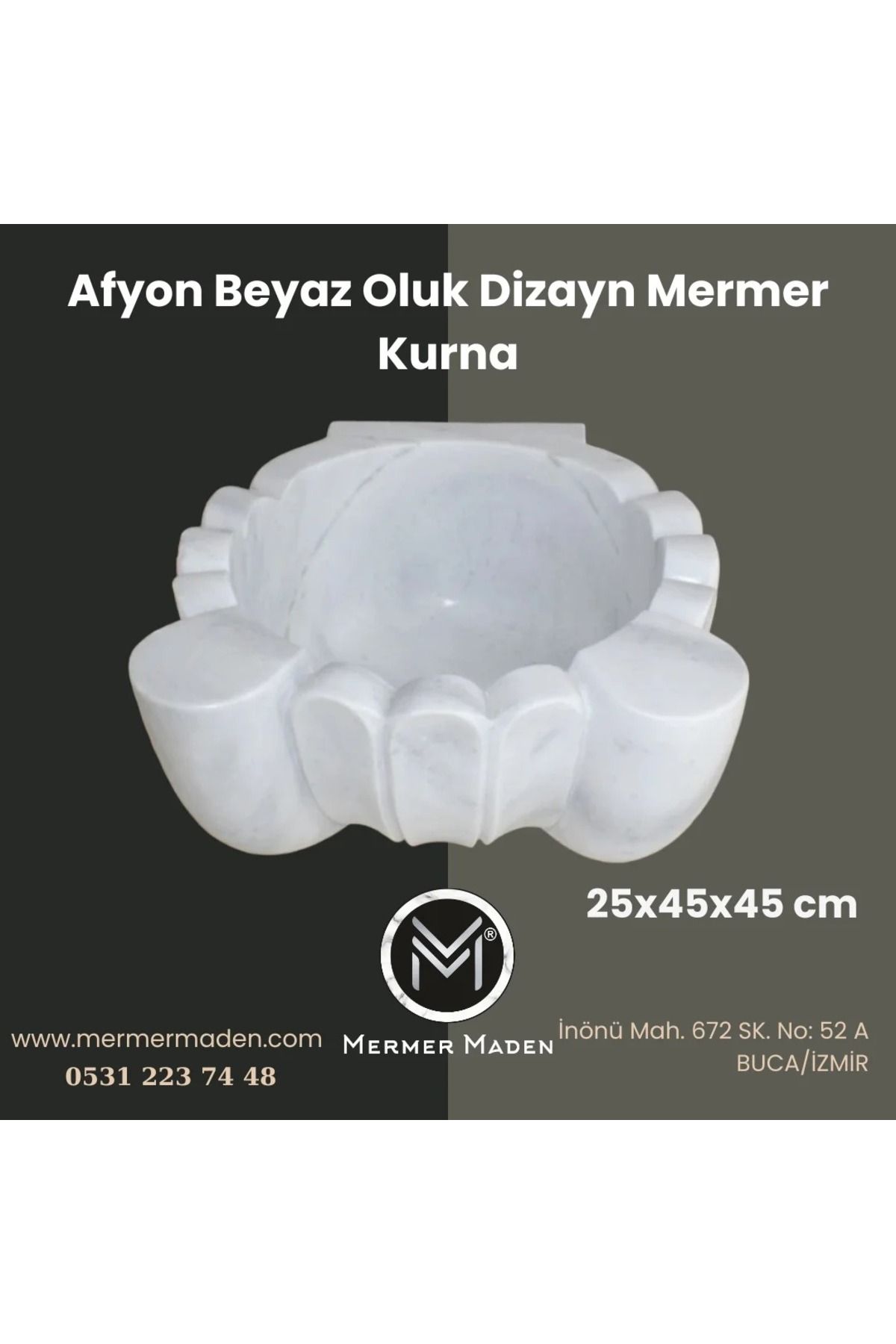 MermerMaden Bulutlu Mermer Dilimli Ev Spa Hamam Kurna