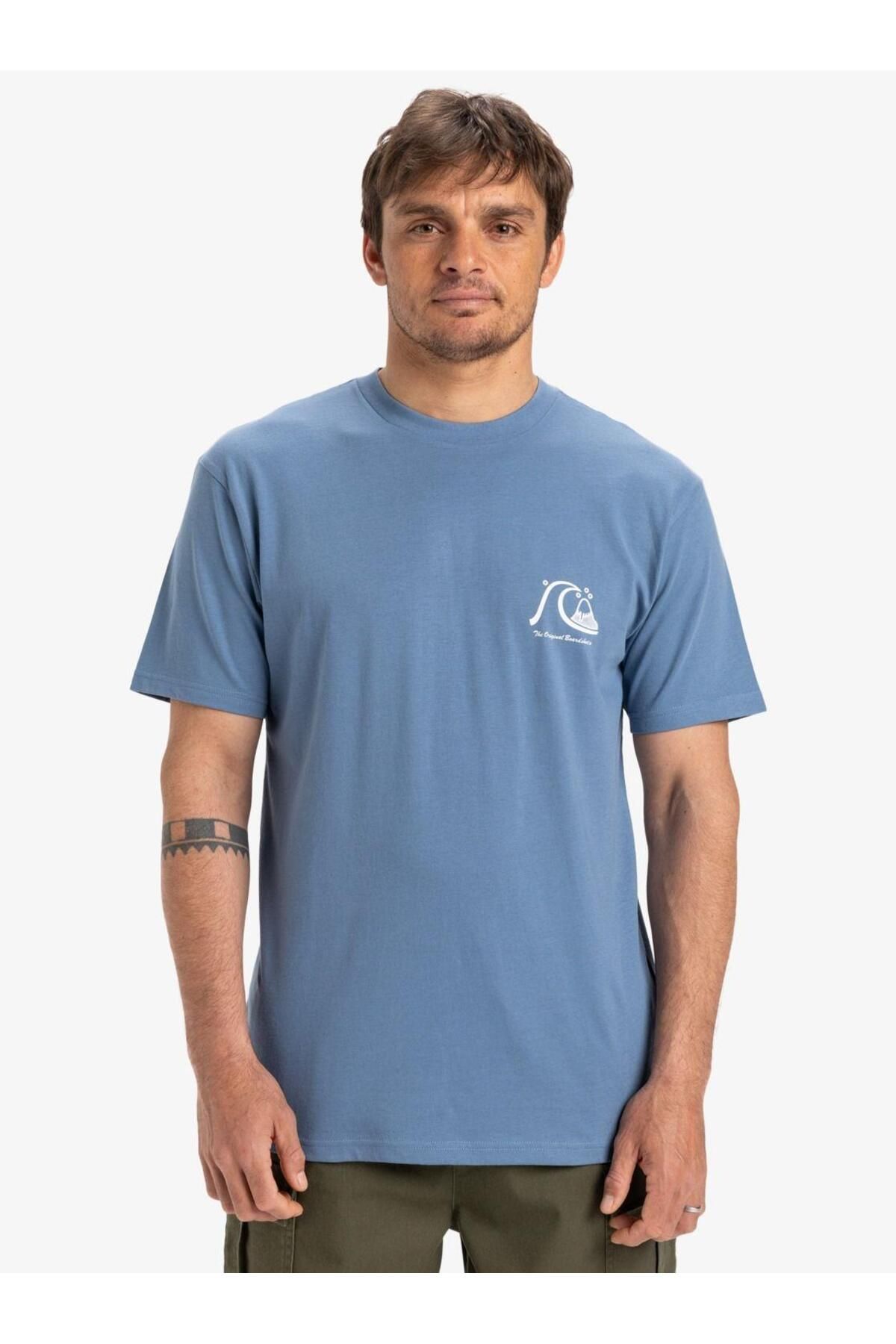 Quiksilver EVO ORIGINAL BS SS TEE Erkek Tişört EQYZT08039-QK.BLQ0 Mavi-XL