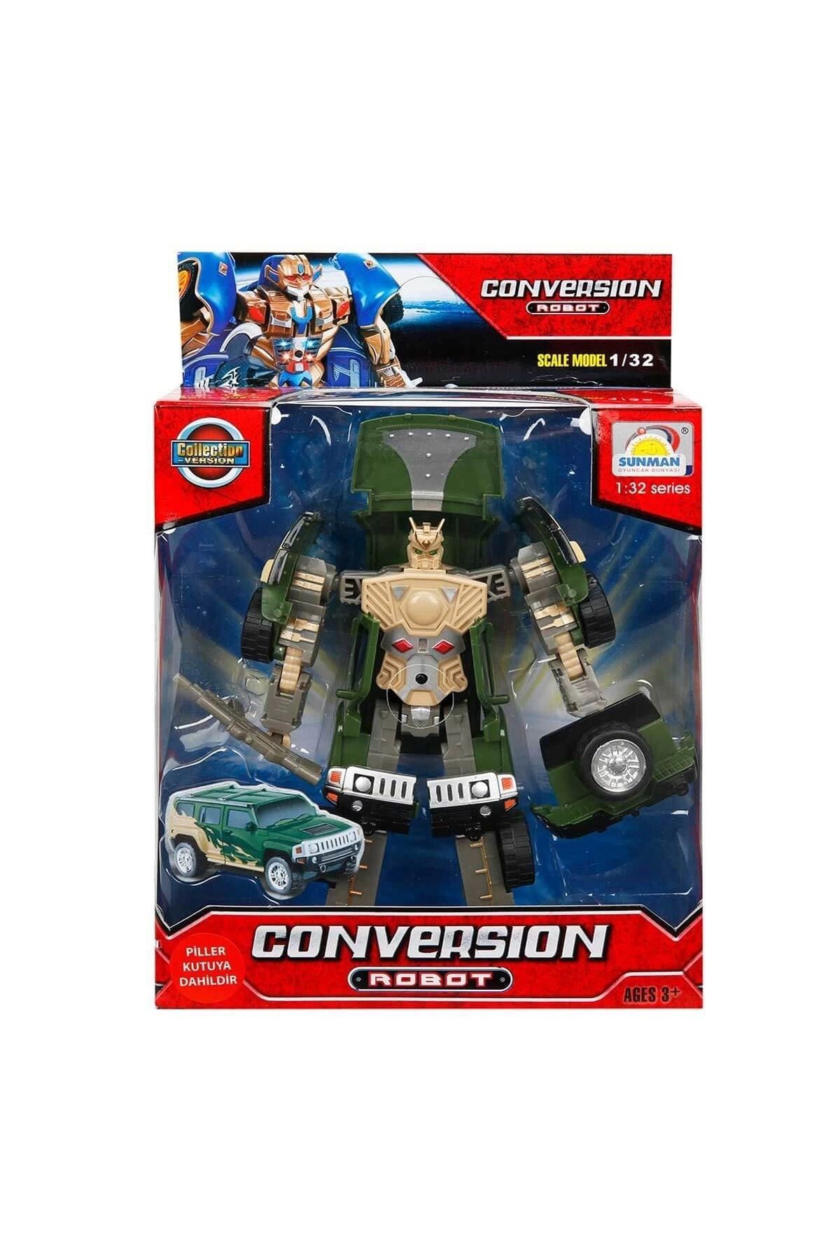 AC BOX-81234 Sunman, 1:32 Transformable Robot with Sound and Light 4