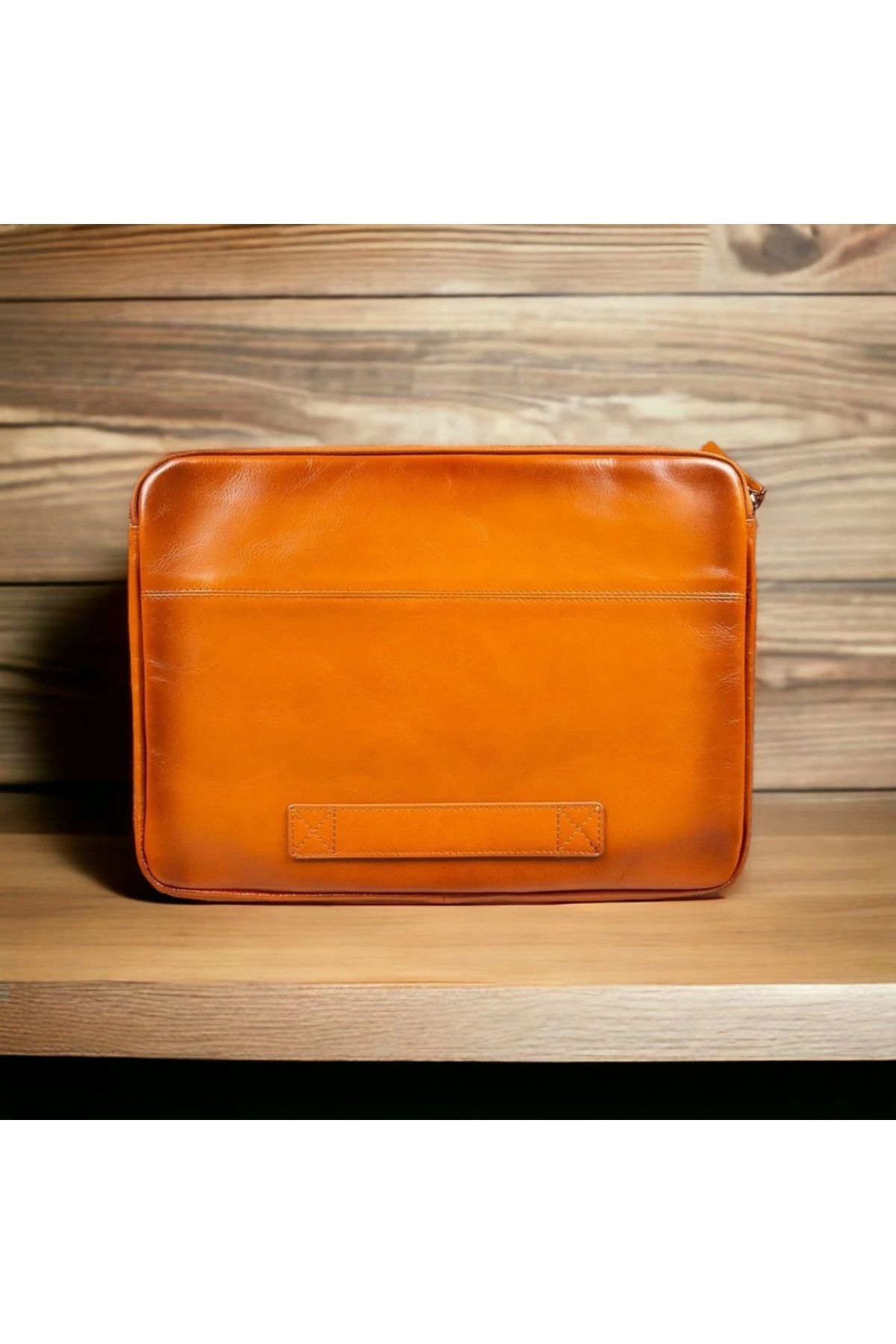 MELFSHOP Awe 14 inç MacBook Ve Pc Uyumlu Deri Kılıf RST2EF Taba