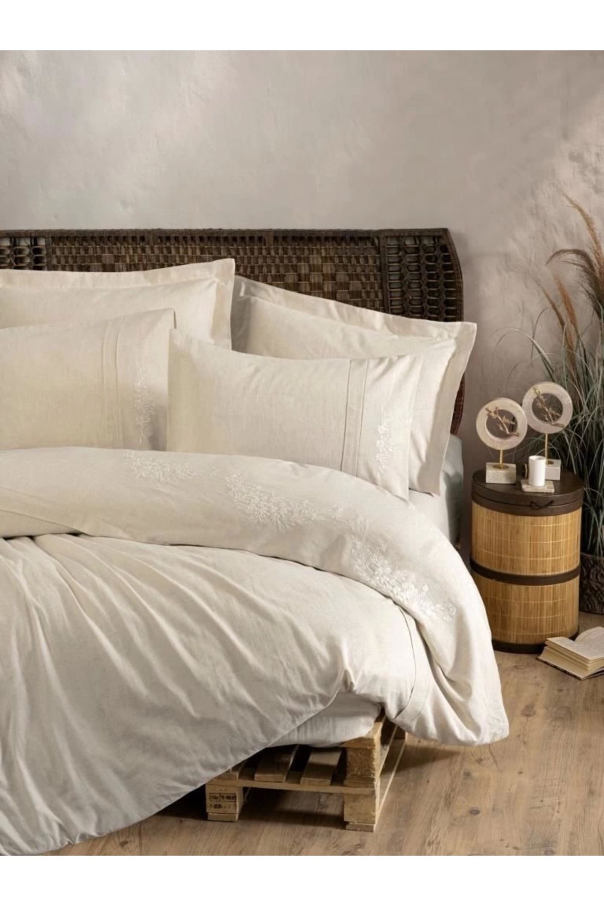 ÖYKÜ VE YİĞİT Cotton Box Cotton Keten Çift Kişilik Nevresim Takımı Forbes