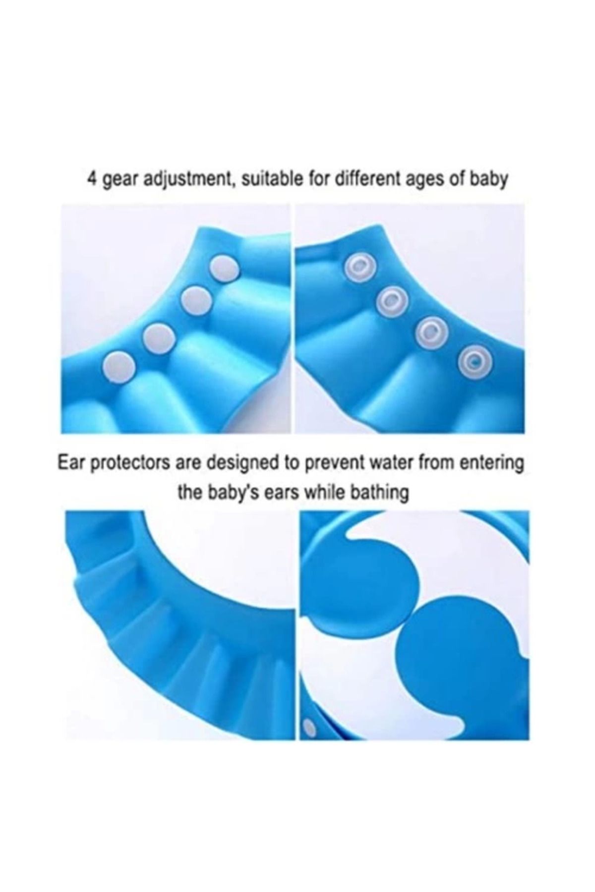 yusuftex Bebek Banyo Şapkası Mavi