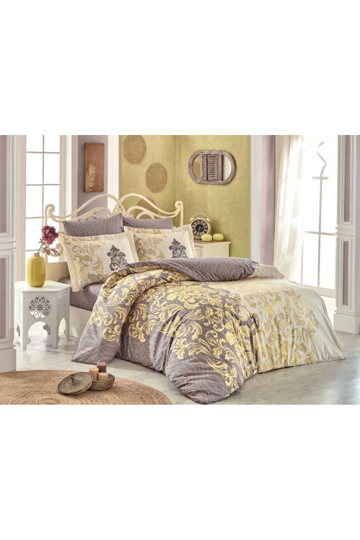 ÖYKÜ VE YİĞİT Hobby Çift Kişilik Poplin Nevresim Mirella Cappucino