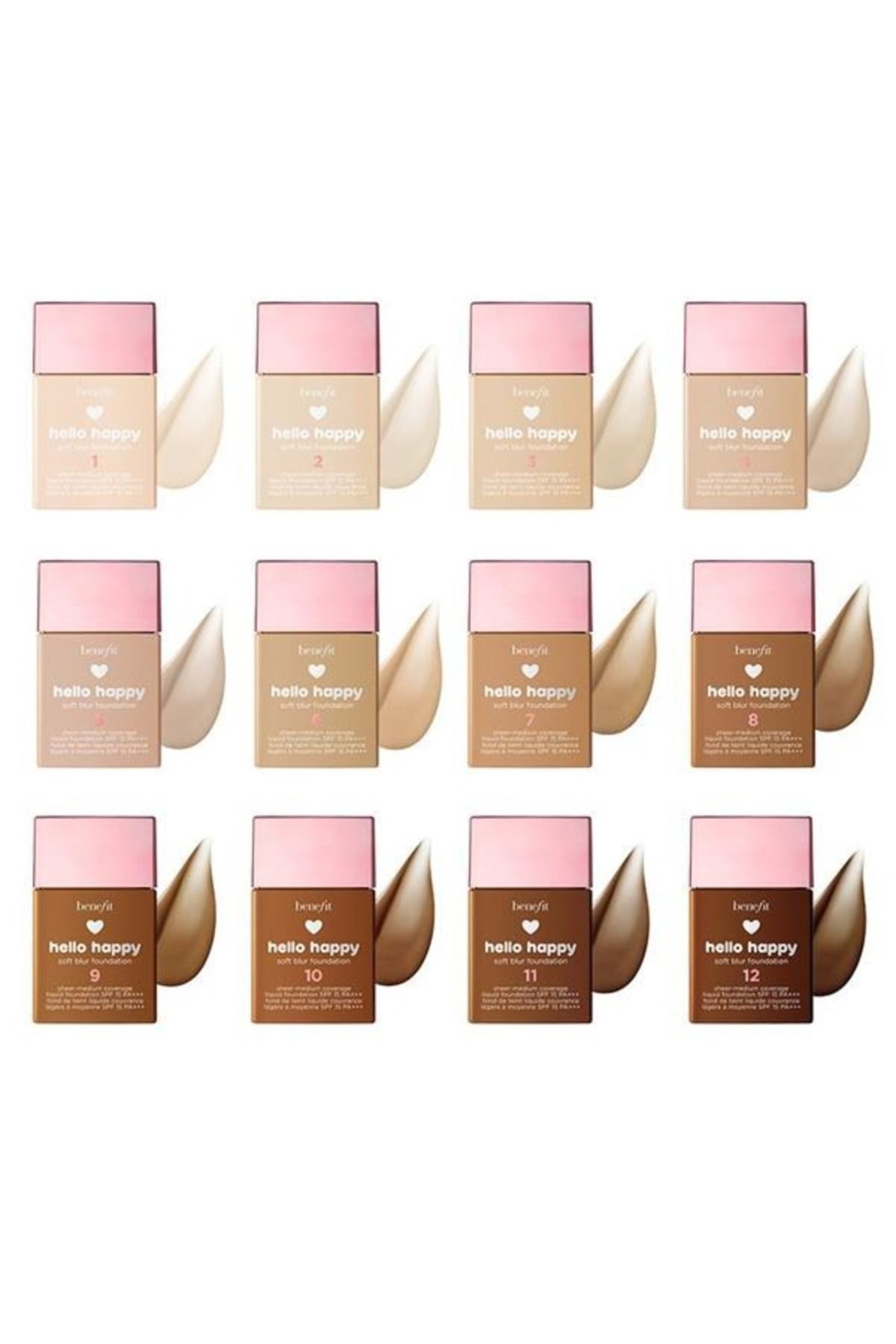 benefit cosmetics-Benefit Hello Happy Soft Blur Foundation 30ML | Lightweight, Buildable Coverage with SPF 15 6