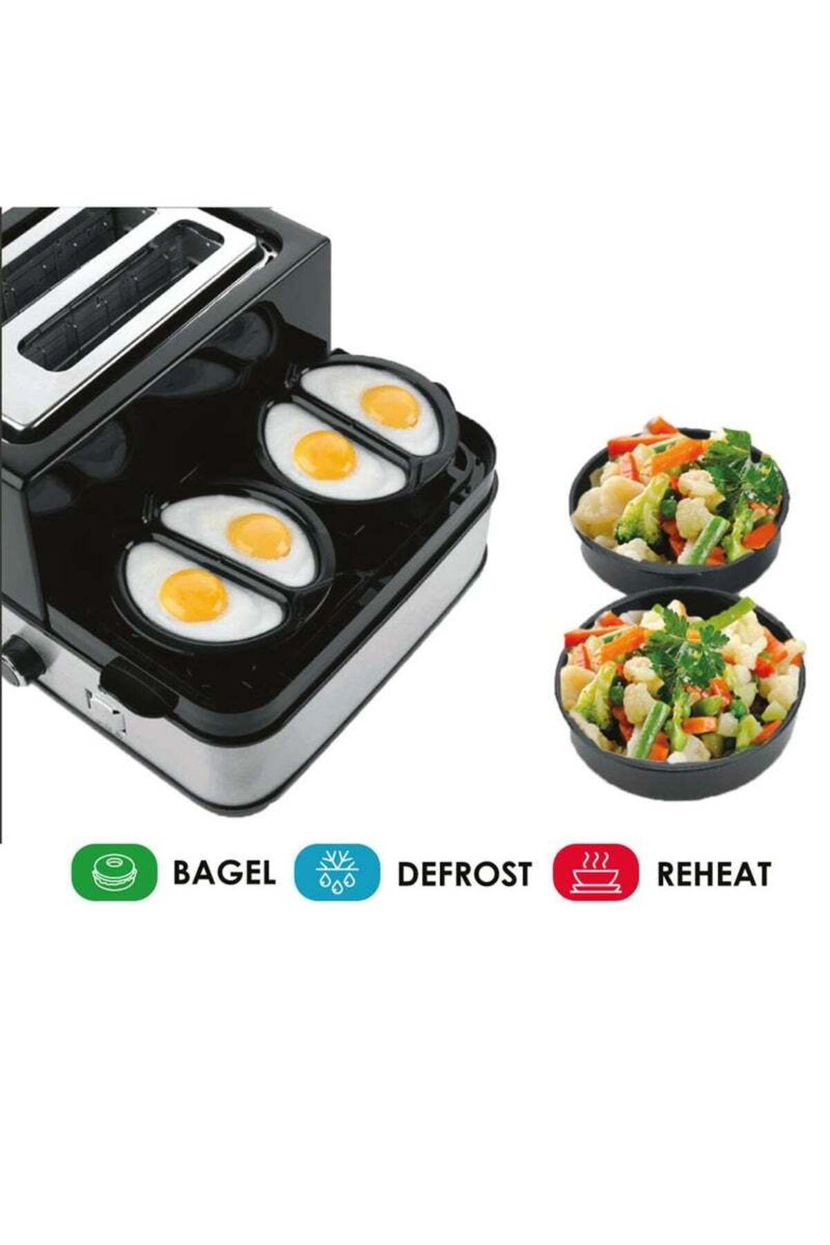 Sanford-Breakfast Maker With 10-Unit Egg Rack and Heat, Defrost Boil & Fry Egg 1400 W 5