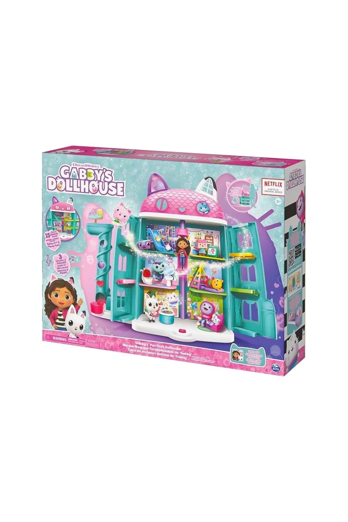 MELFSHOP 70742 Gabbys Dollhouse Festival Evi Eğlenceli Müzikli Oyun Seti 63 cm -Spinmaster