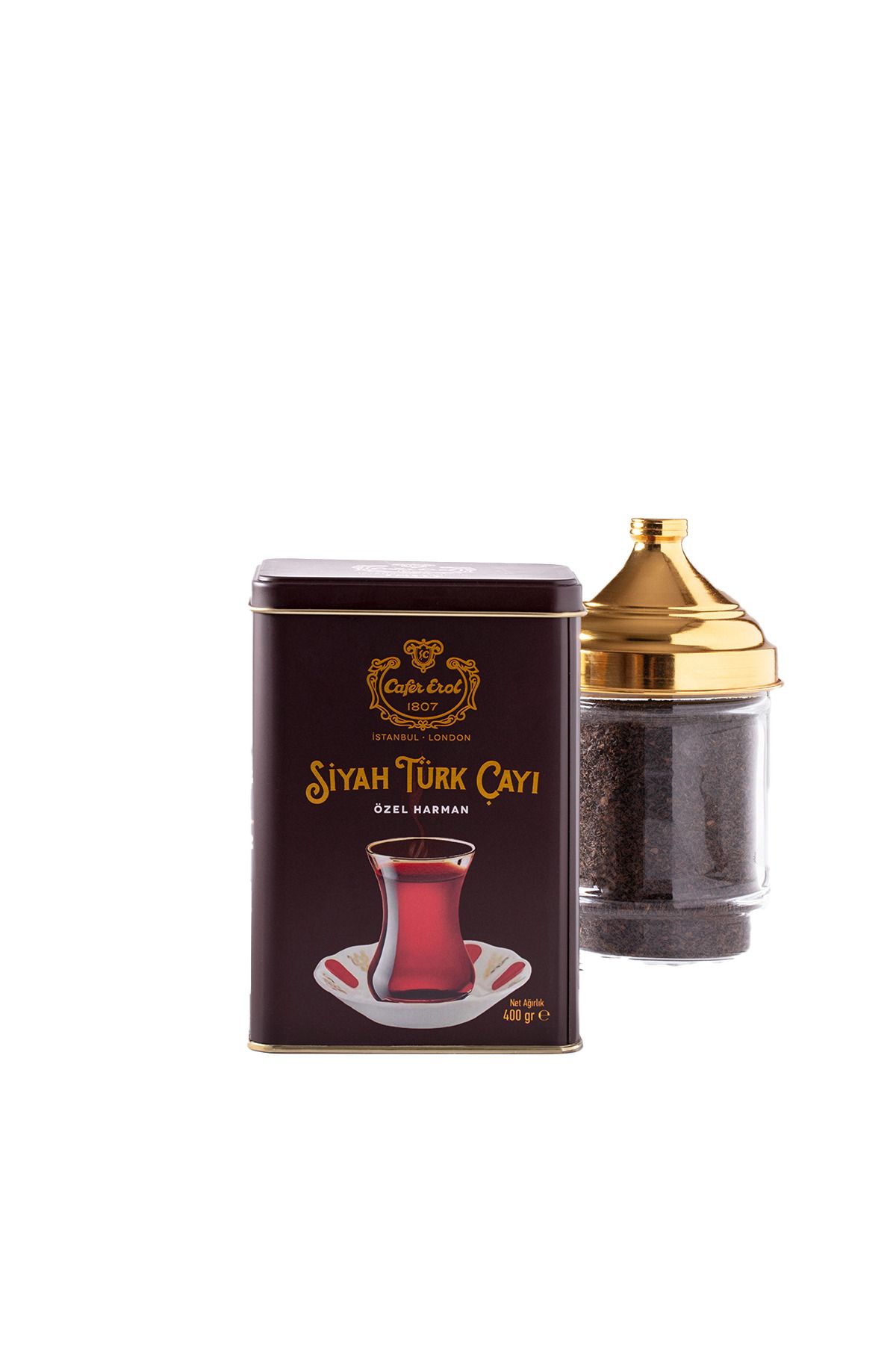 Şekerci Cafer Erol Siyah Türk Çayı - Teneke Kutuda 400 gr