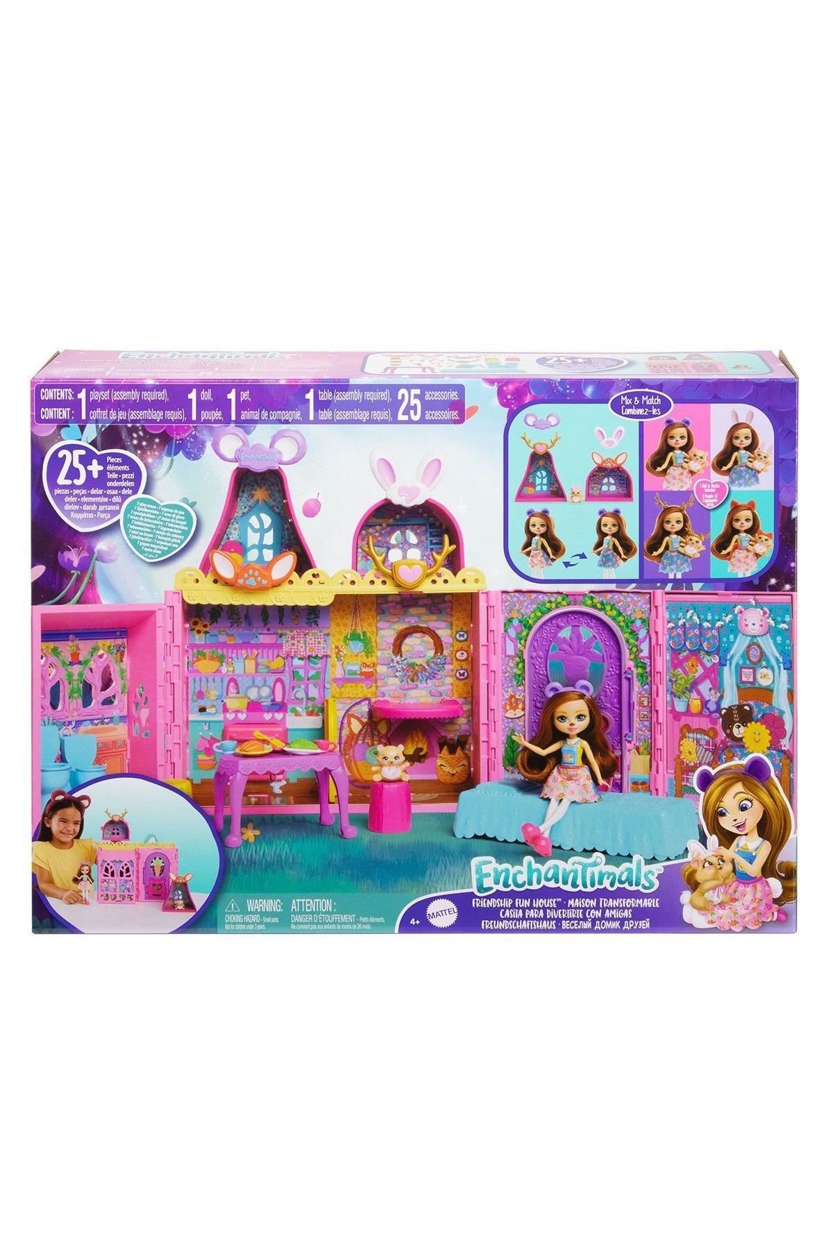 ÖYKÜ VE YİĞİT HXL53 Enchantimals Ana Karakter Bebekler Evi