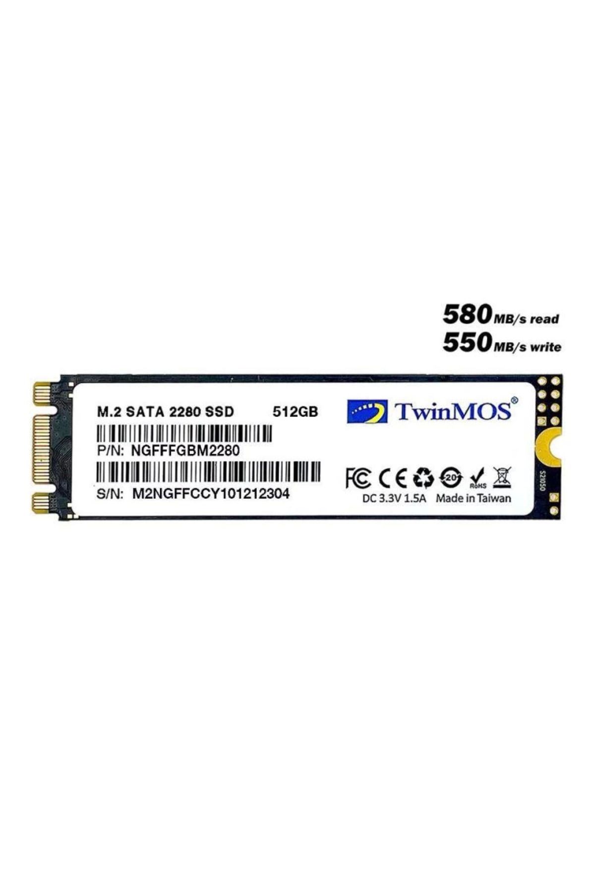 MELFSHOP 512 GB TWINMOS M.2 2280 SATA3 580/550 NGFFFGBM2280