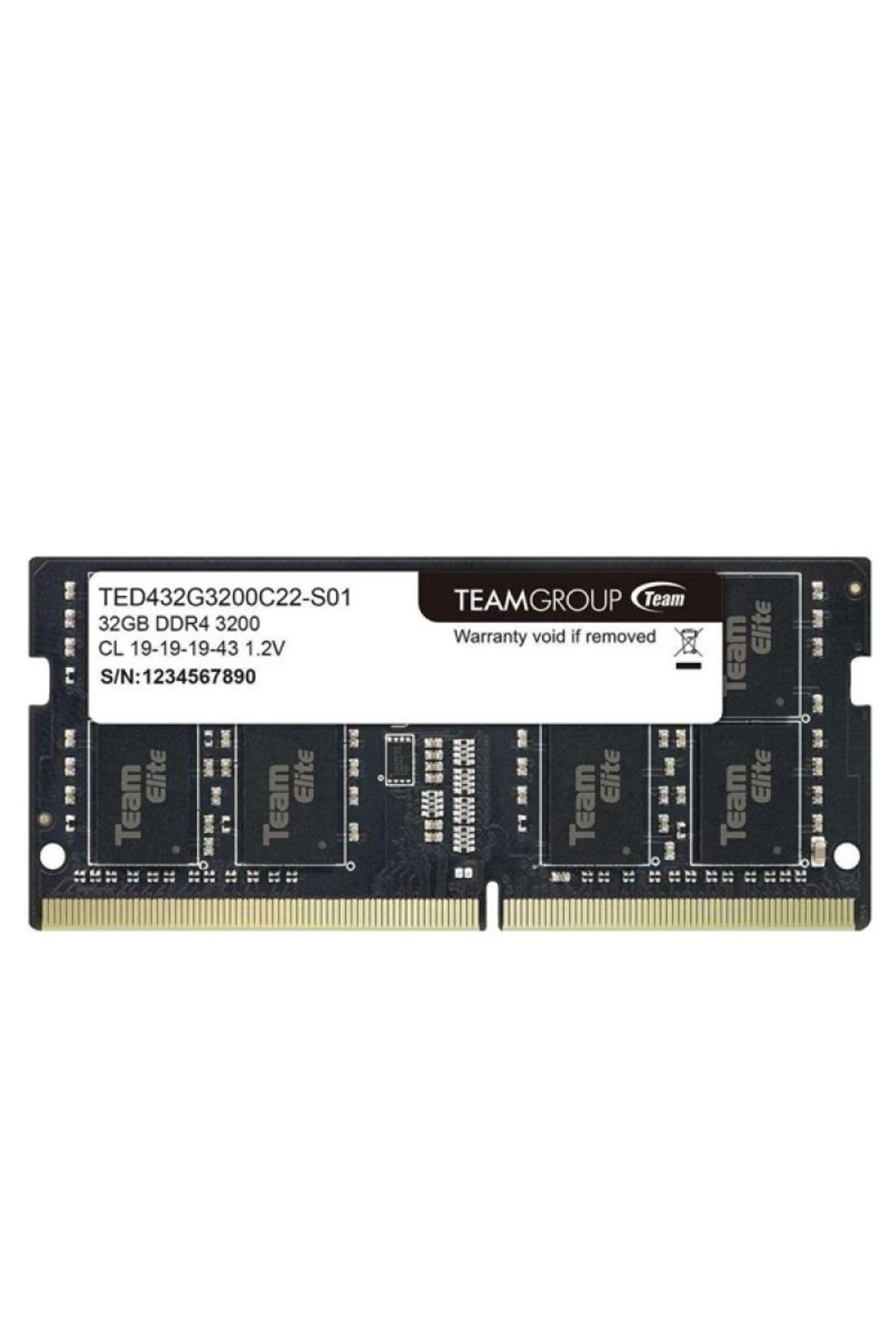 MELFSHOP TEAM 32GB DDR4 3200MHZ CL22 NOTEBOOK RAM TED432G3200C22-S01