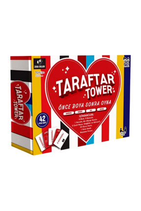 ZEKA DOLABI Taraftar Tower Oyunu Kırmızı Beyaz Taraftar Oyunu Boyama Dikkat H...