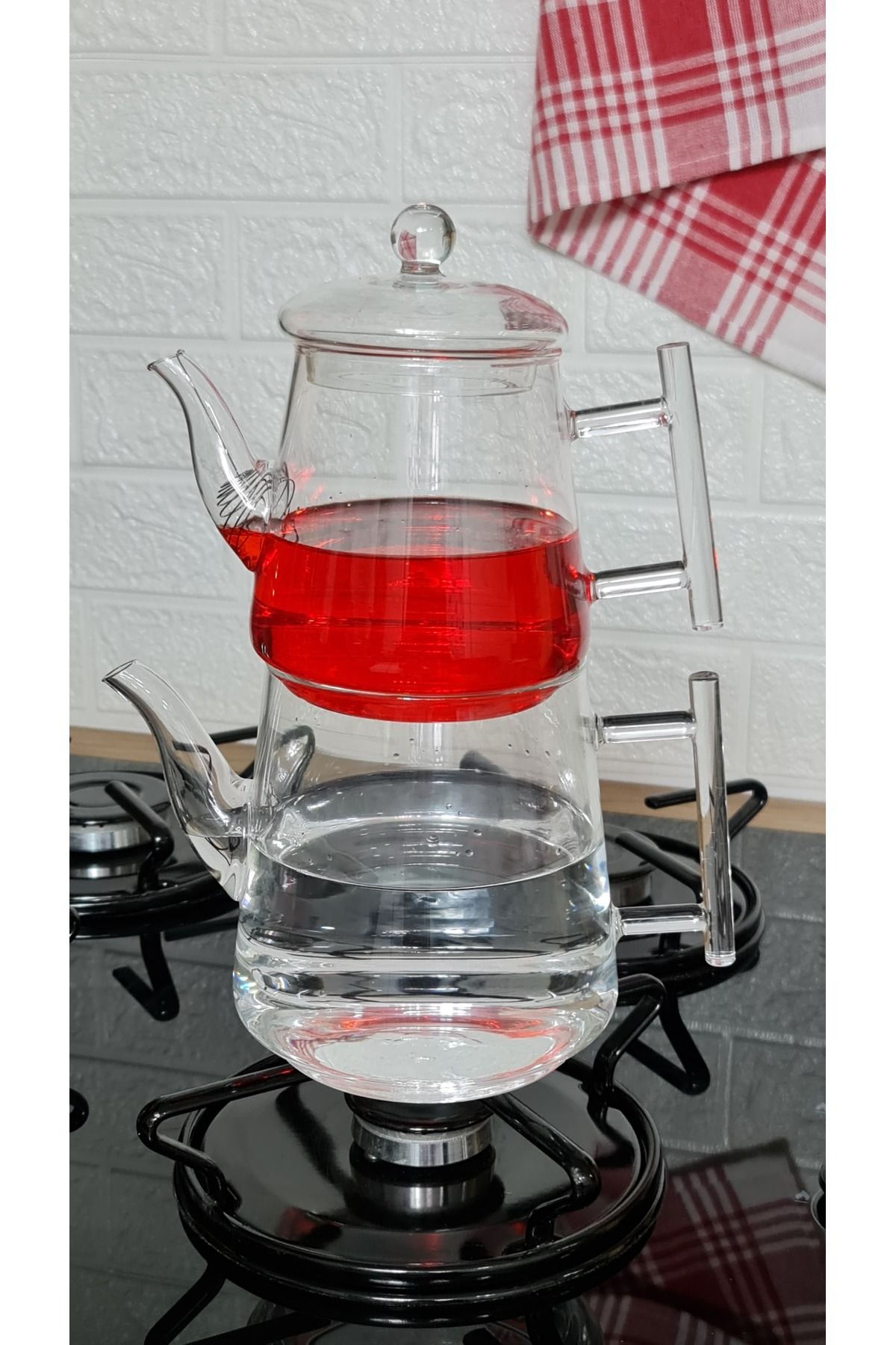 behila Works Borosilikat Cam Çaydanlık 750-1200 ml