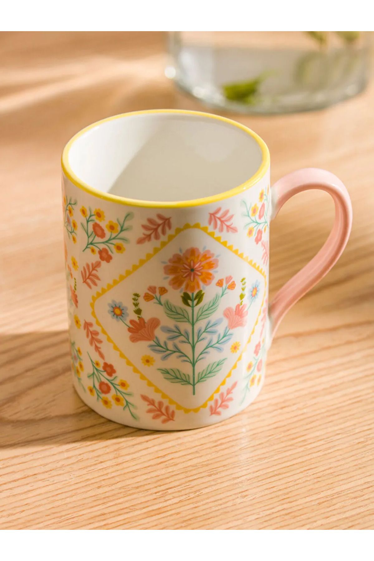LC Waikiki-Lcw Home Mixed Flower Patterned Porcelain Mug 320 ml 3