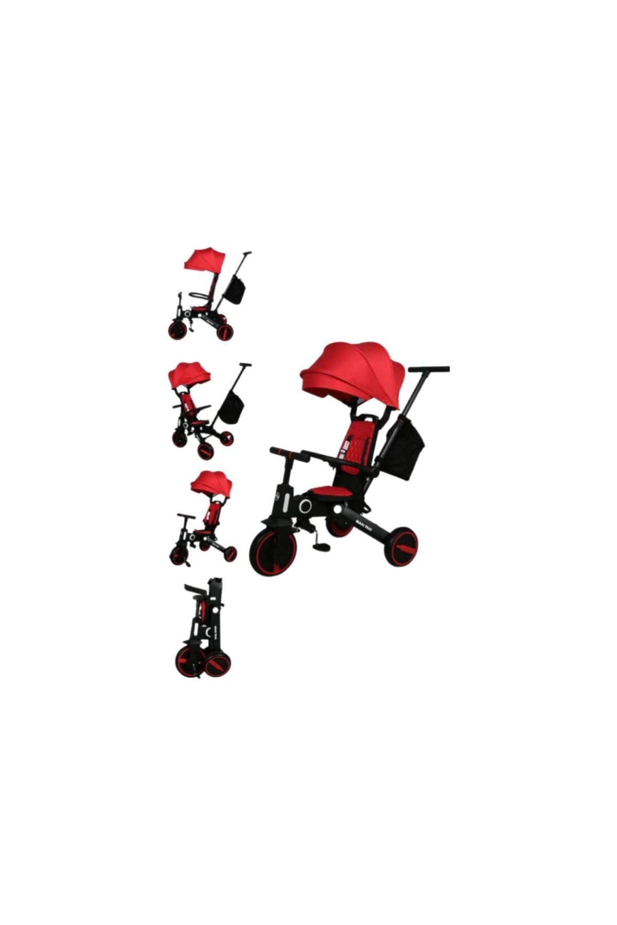 Luxmom Trike Ebeveyn Kontrollü Çift Yönlü Katlanabilir Bisiklet
