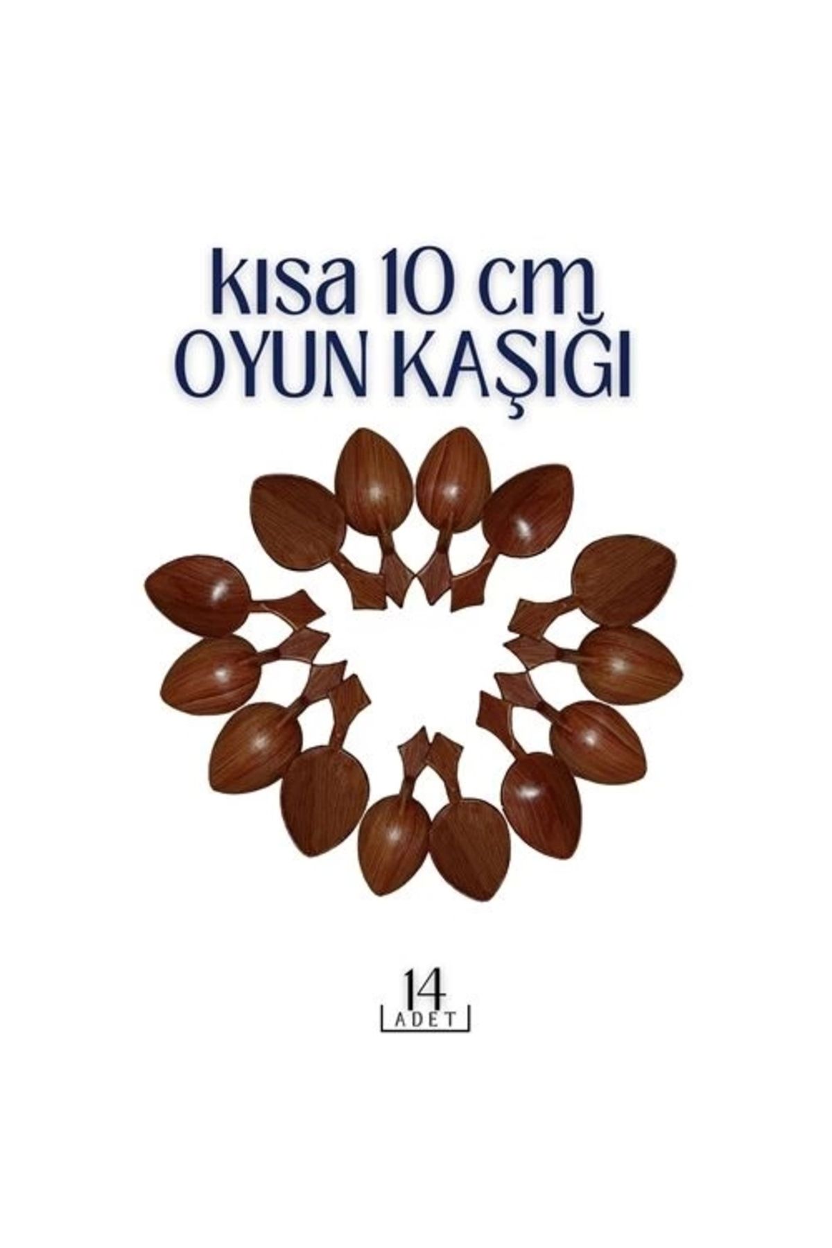 No8 Home Kısa Oyun Kaşığı 14 ADET
