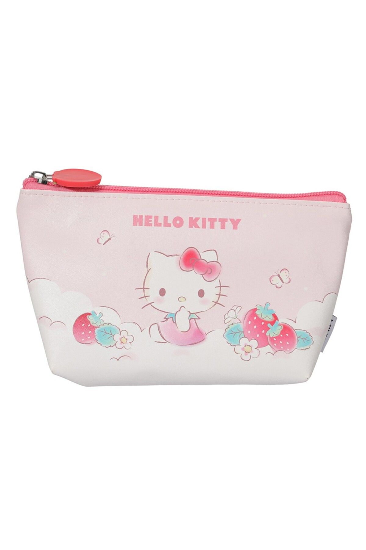 Miniso Sanrio Lisanslı Çilek Serisi Kozmetik Çantası - Hello Kitty