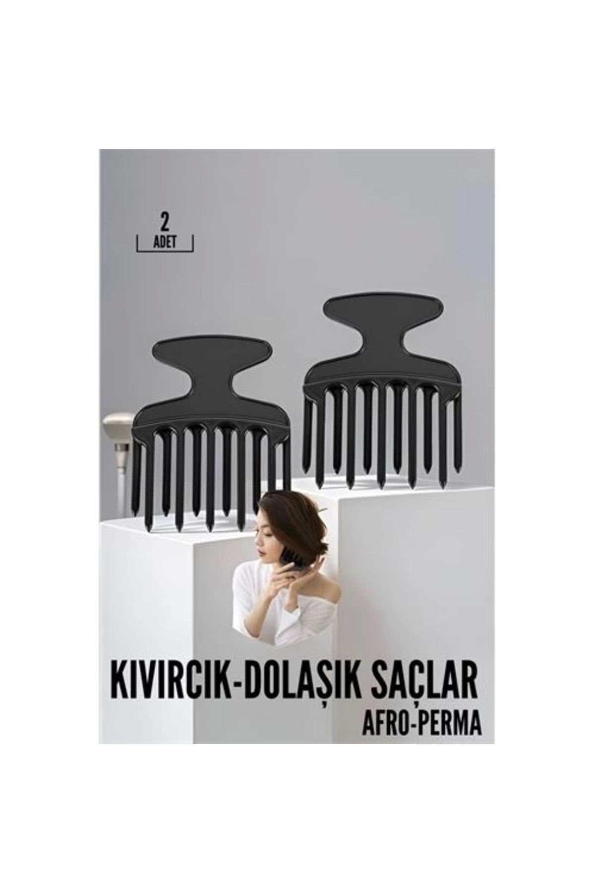 No8 Home Kıvırcık Saç Açıcı Afro Perma Tarağı