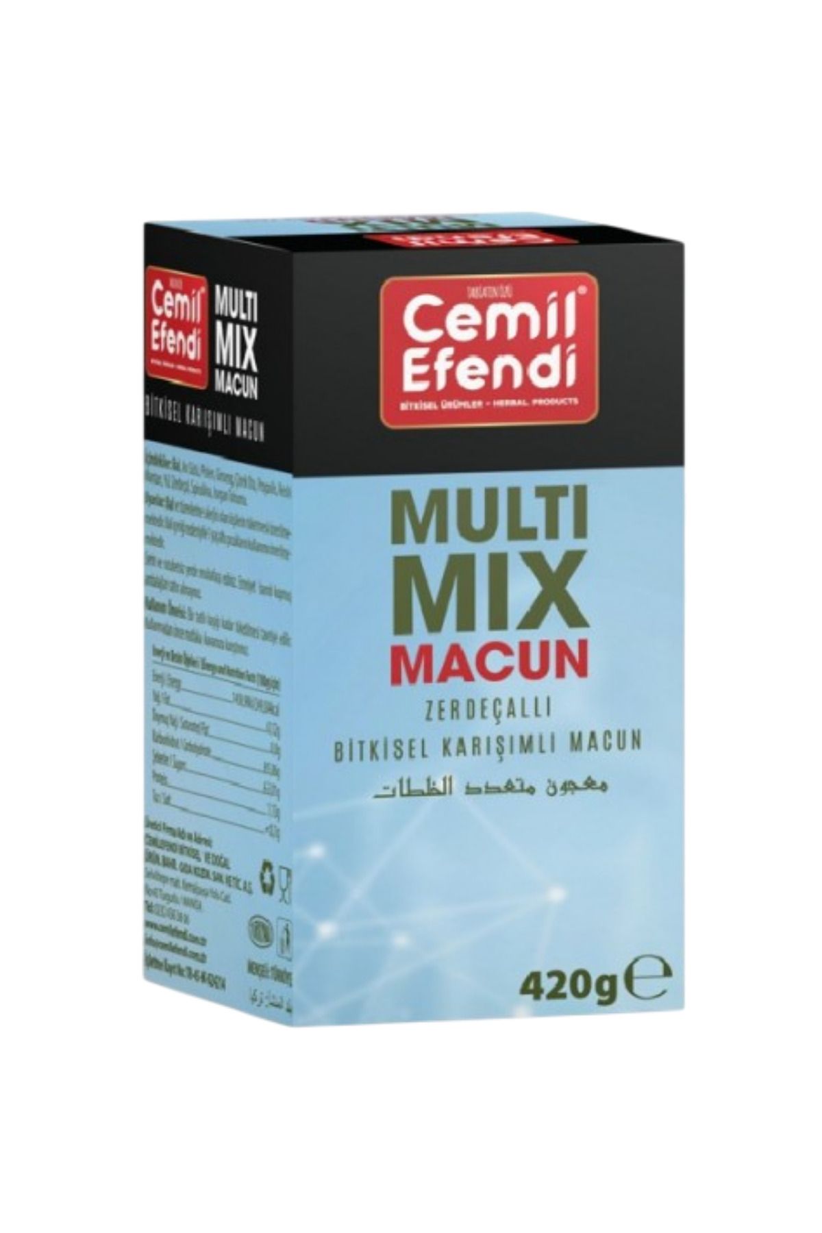 Cemilefendi Multi Mix Zerdeçallı Bitkisel Karışımlı Macun 420 Gr