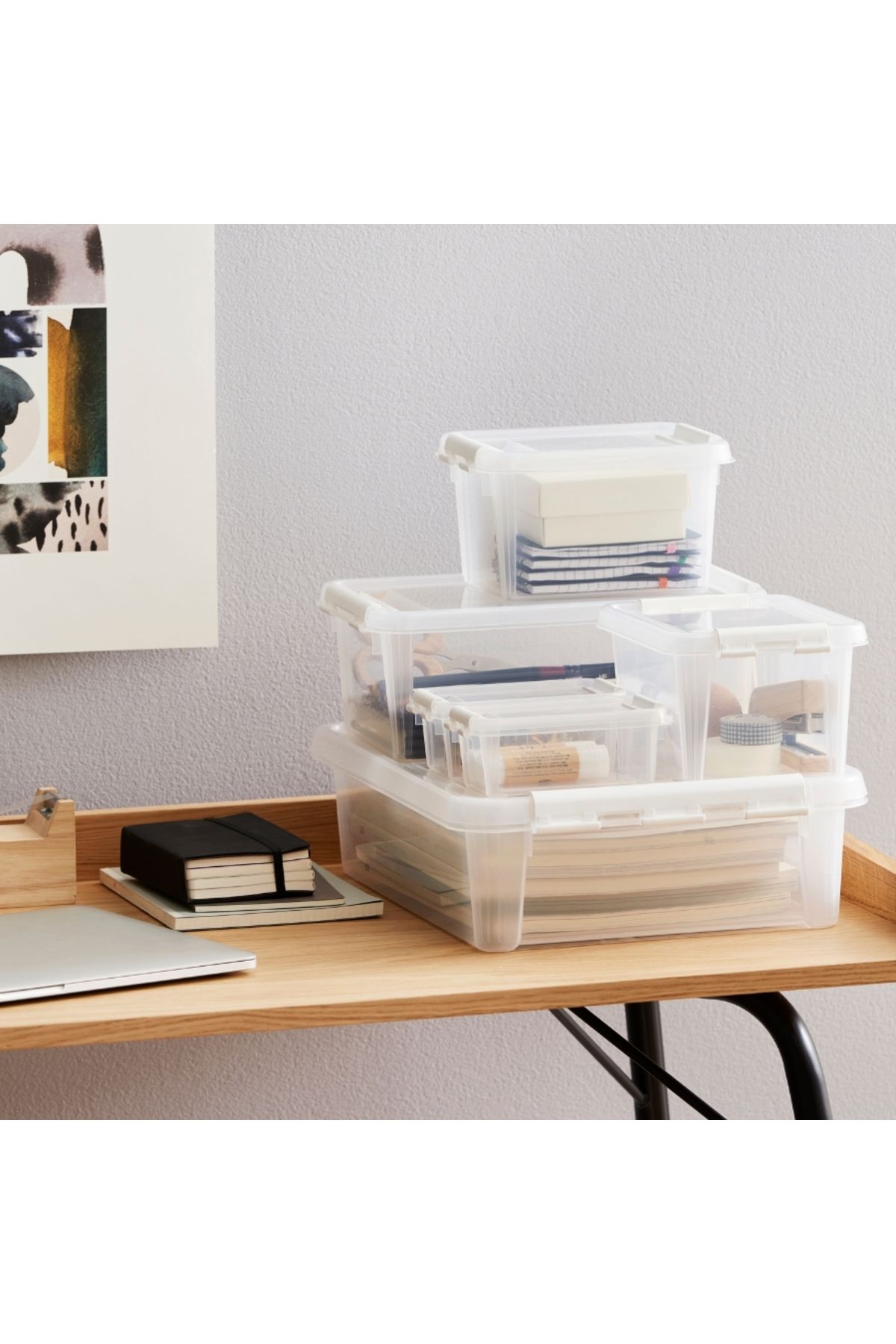 Orthex-Storage and organization box, with lid, SmartStore Home 14, BPA-free plastic, 40x30x11 cm 2