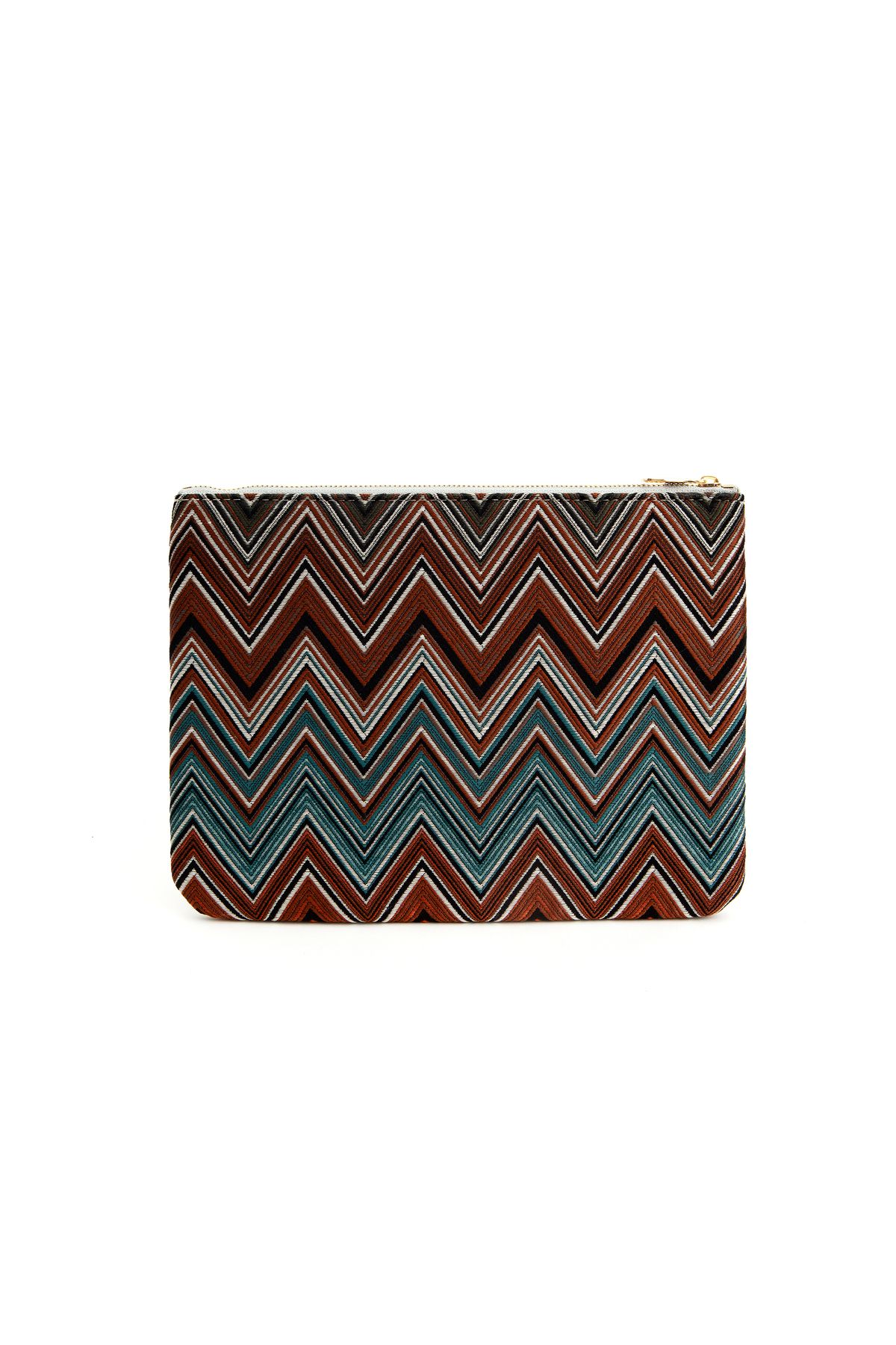VIVION Zigzag Clutch Çanta