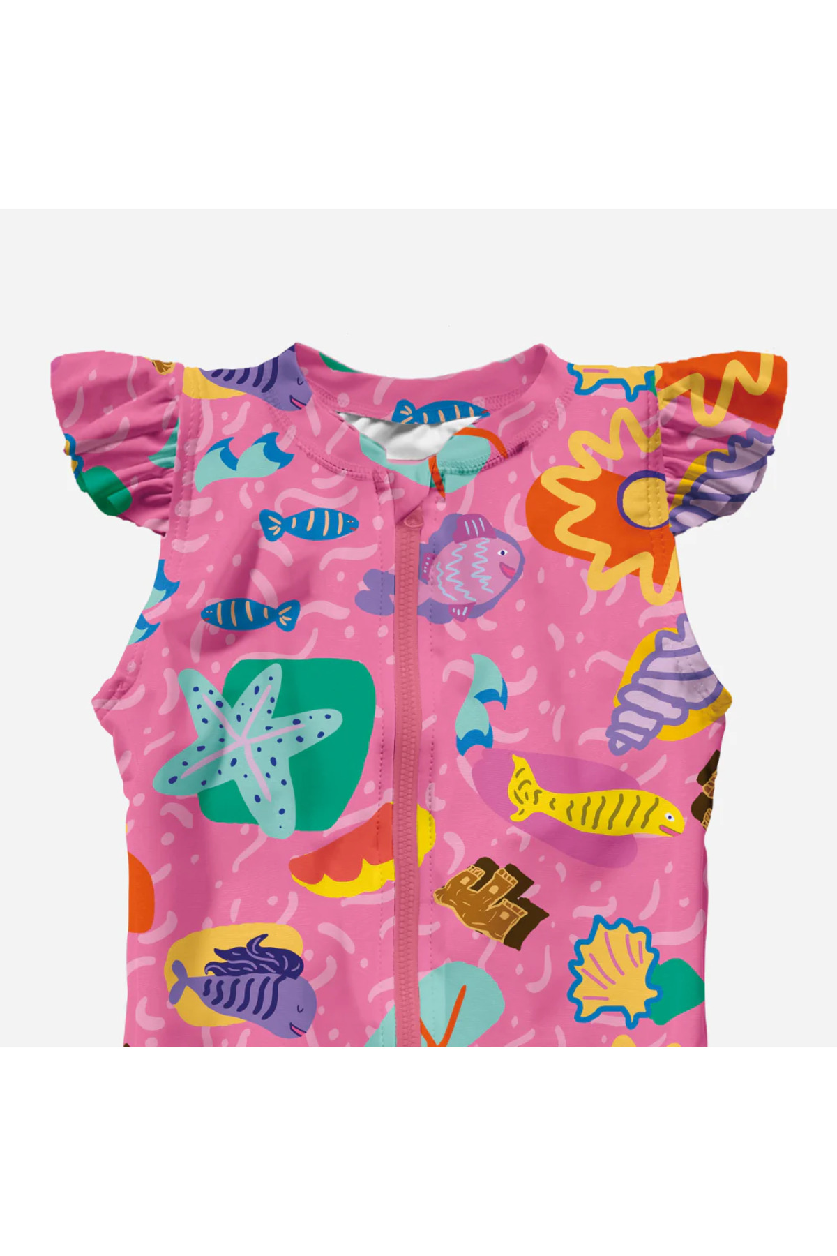 KidZee Sunny Swimsuit UPF 40+ Korumalı Bebek ve Çocuk Mayo fotoğrafı 2 (önizleme)