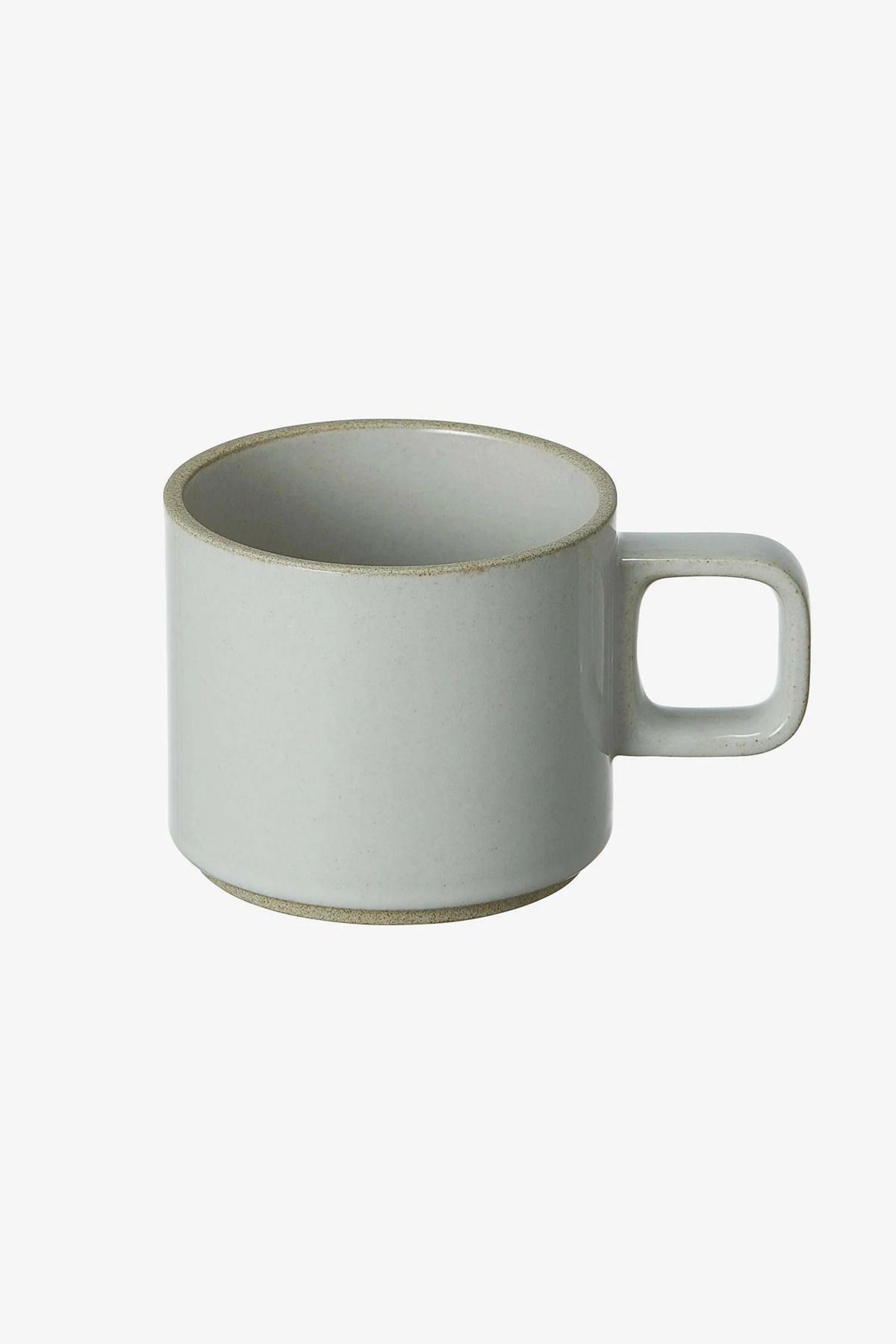 HASAMI PORCELAIN Küçük Gri Parlak Kupa 325 ml Japon Seramik Kupa