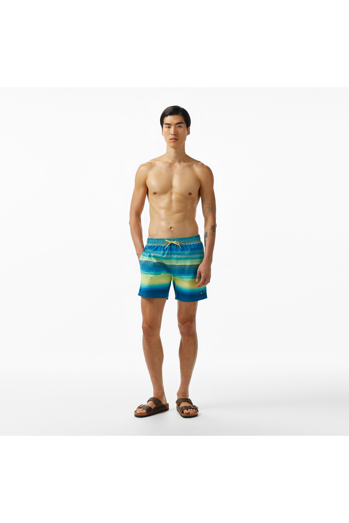 Speedo Scope 16 Pantaloncino Da Bagno Uomo, Verde, Con Tasche Drenanti E Rete Interna - 3