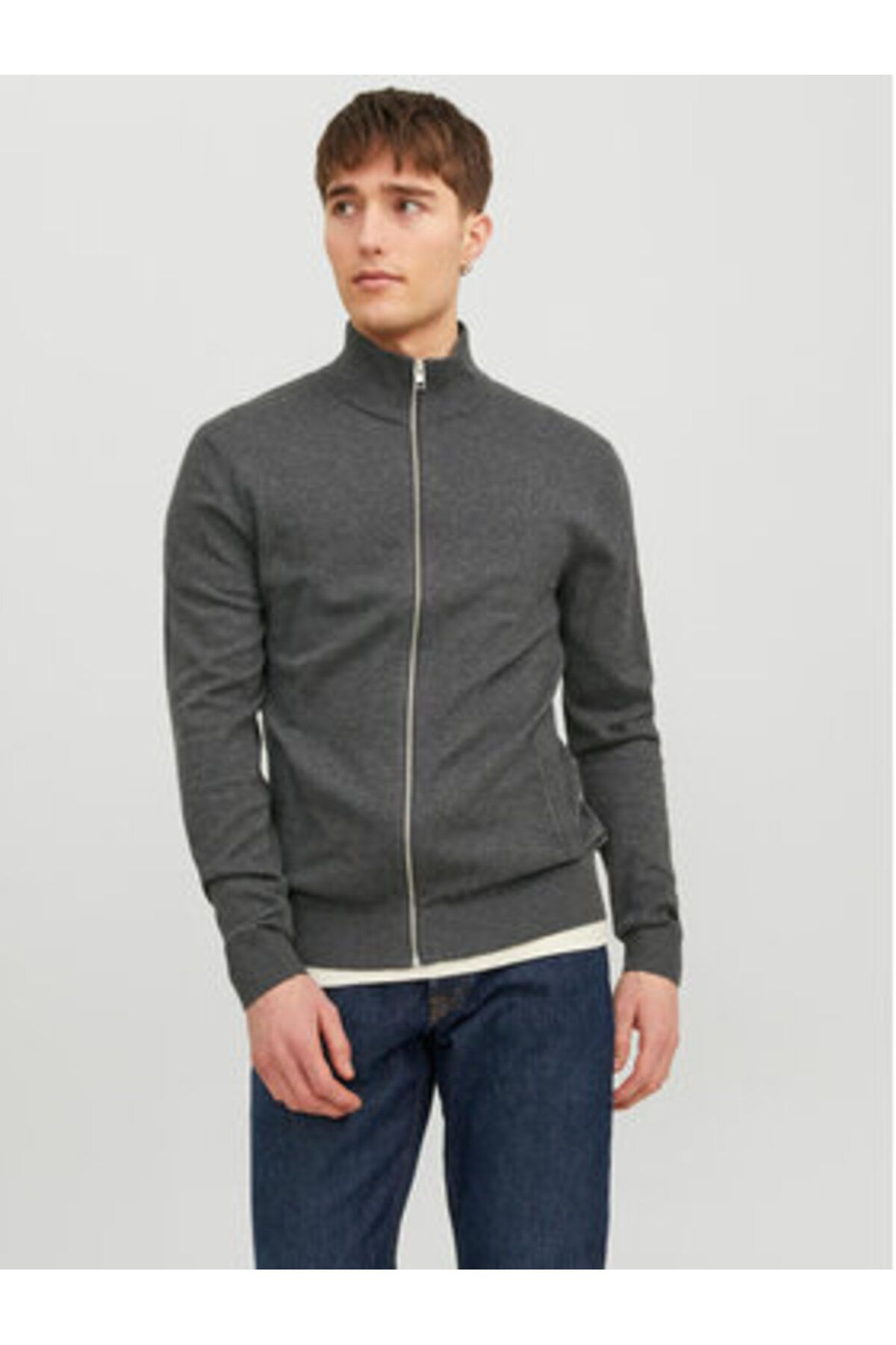 Jack & Jones-jack jones Mens Sweater 12223949 Gray 4