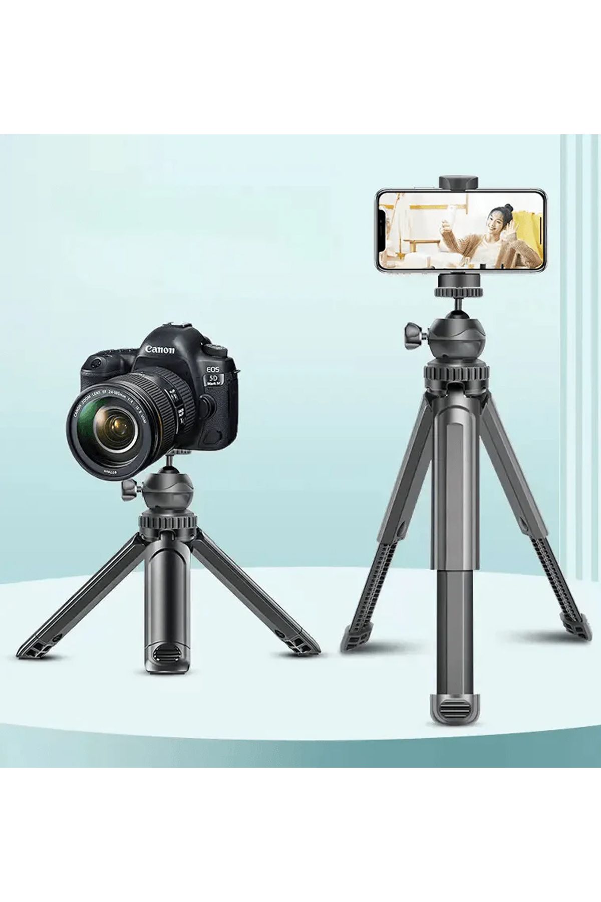 The Wlue Masaüstü Mini Tripod / 360° Ayarlanabilir 32 cm Selfie Çubuğu / Masaüstü Kullanım