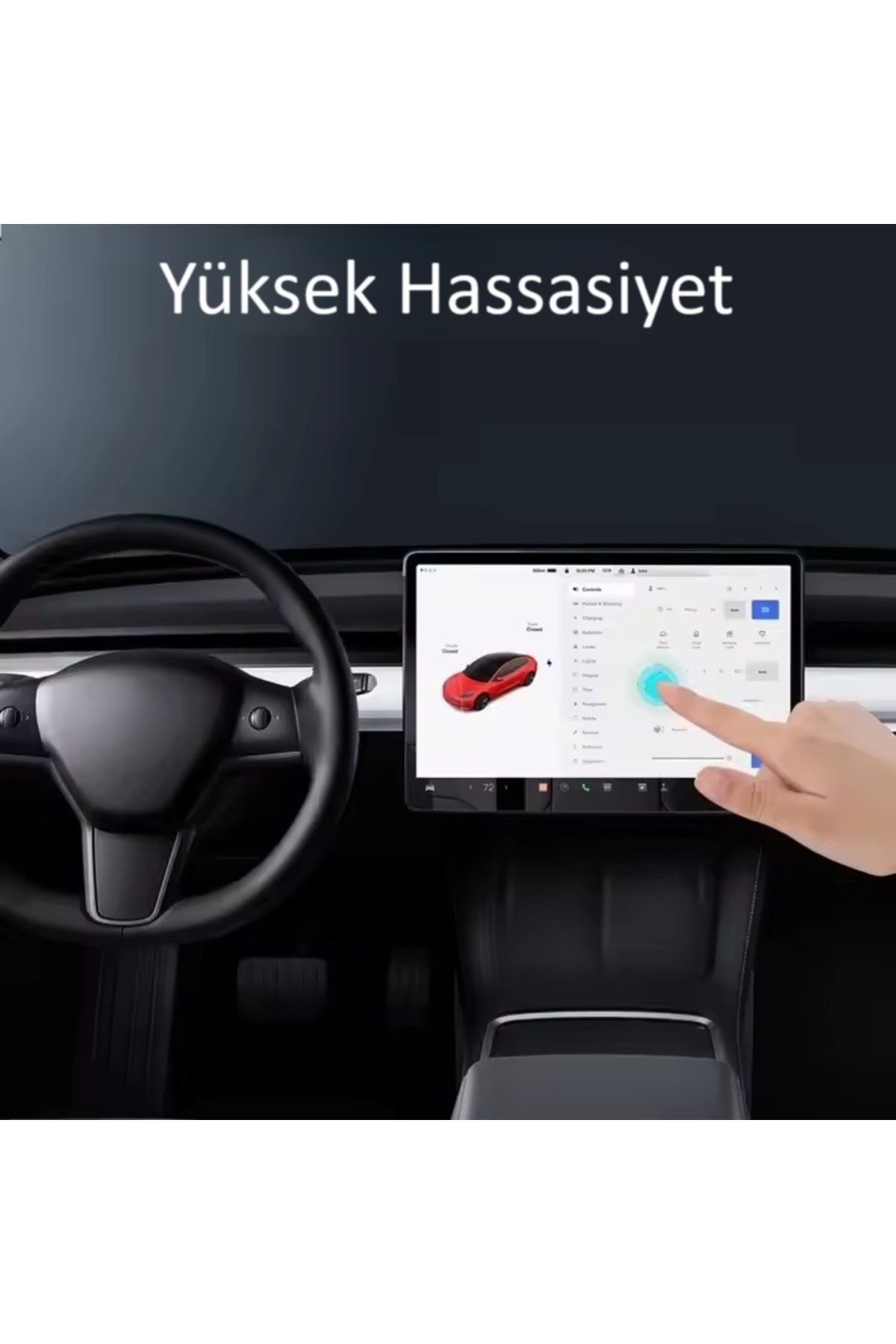 Fenrir Garage-Tesla Model Y Juniper Compatible Screen Multimedia Protector Front and Back Set 3