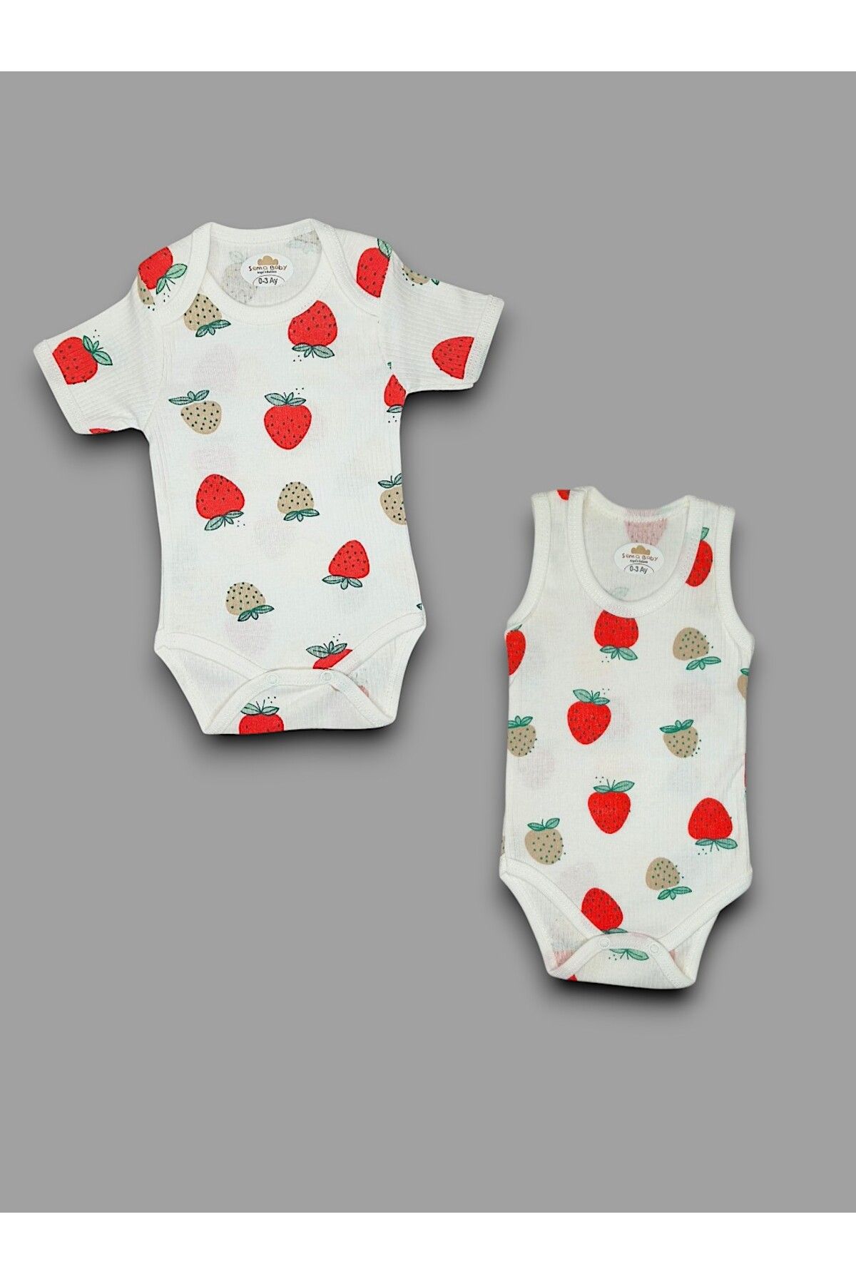 For My Baby Bebek 2li Zıbın Set 2 parça Zıbın 2'li Body Set
